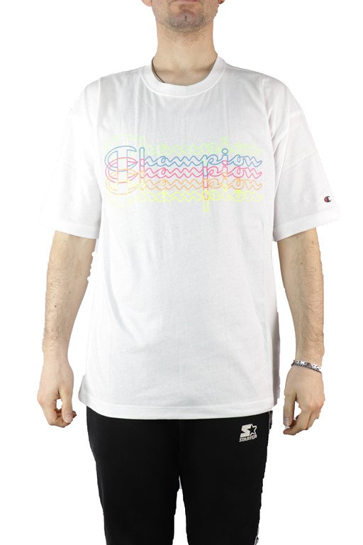 T-SHIRT E CANOTTE Bianco/giallo Champion