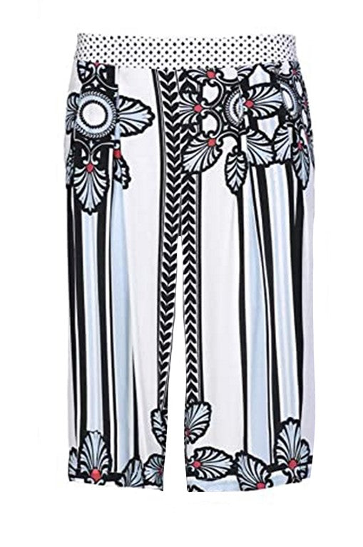 PANTALONI Bianco/celeste Cafenoir