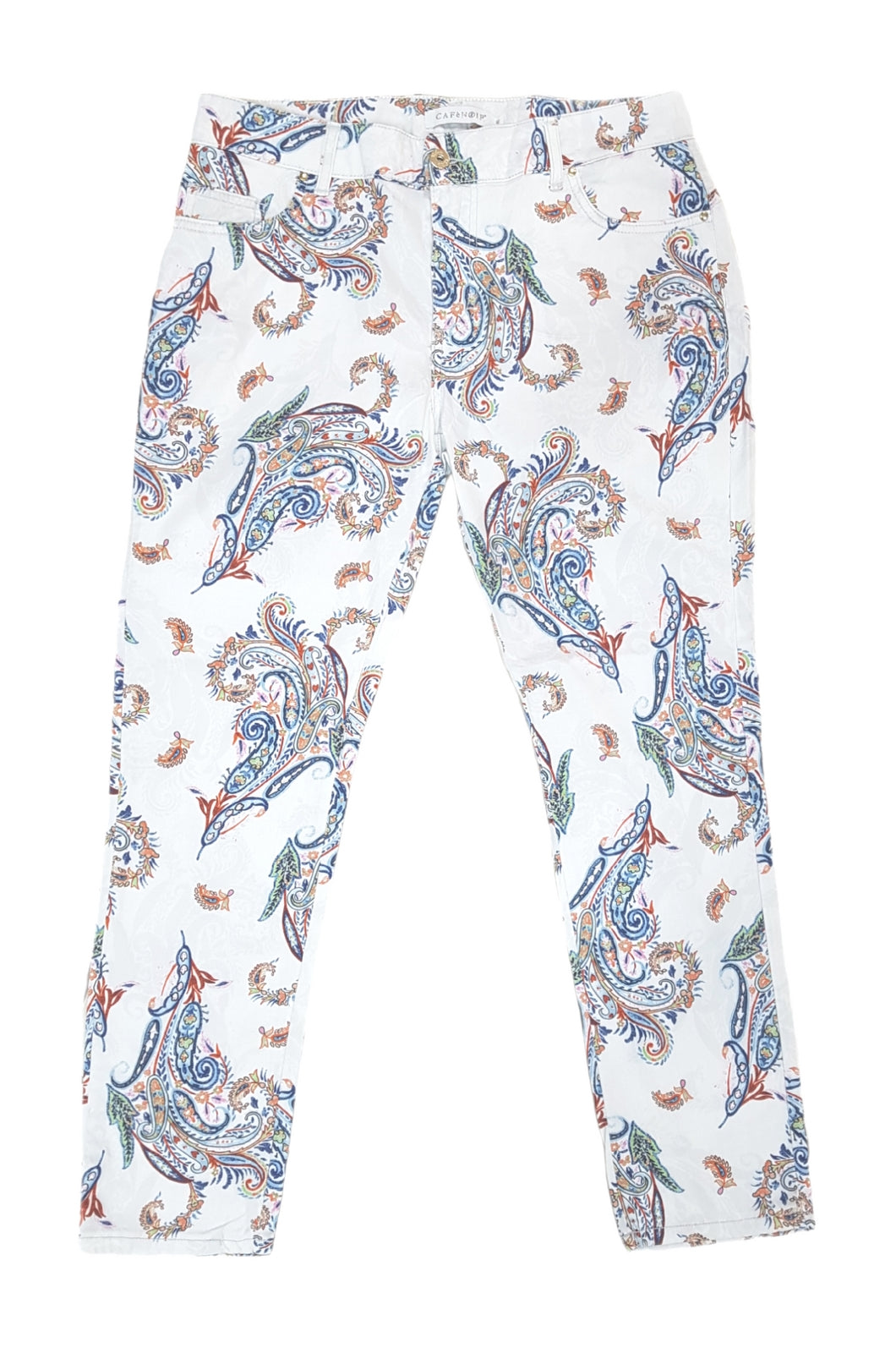 PANTALONI Bianco/azzurro Cafenoir