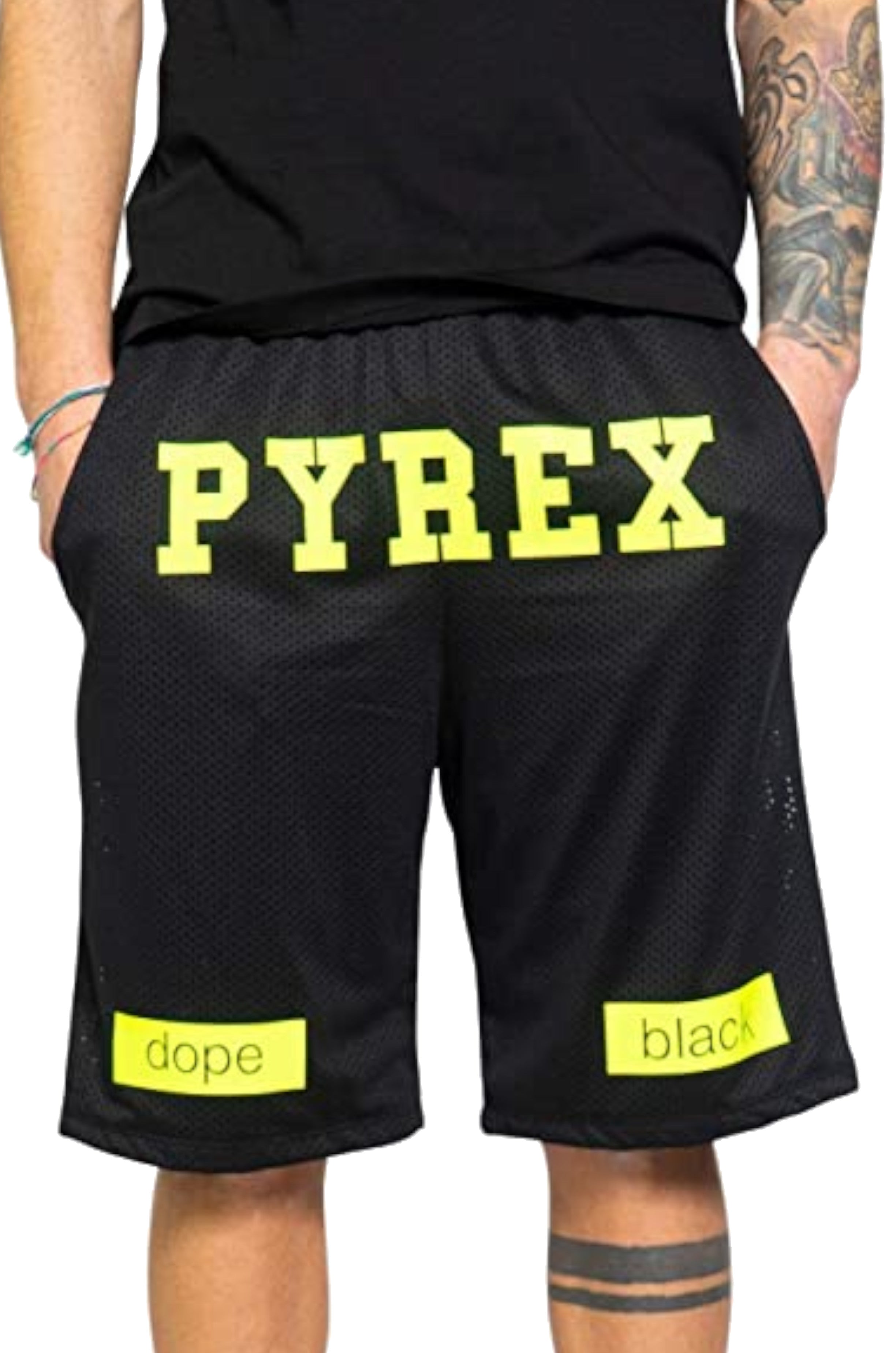 PANTALONCINI Nero/verde Pyrex