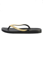 CIABATTE-INFRADITO Nero/oro Ipanema
