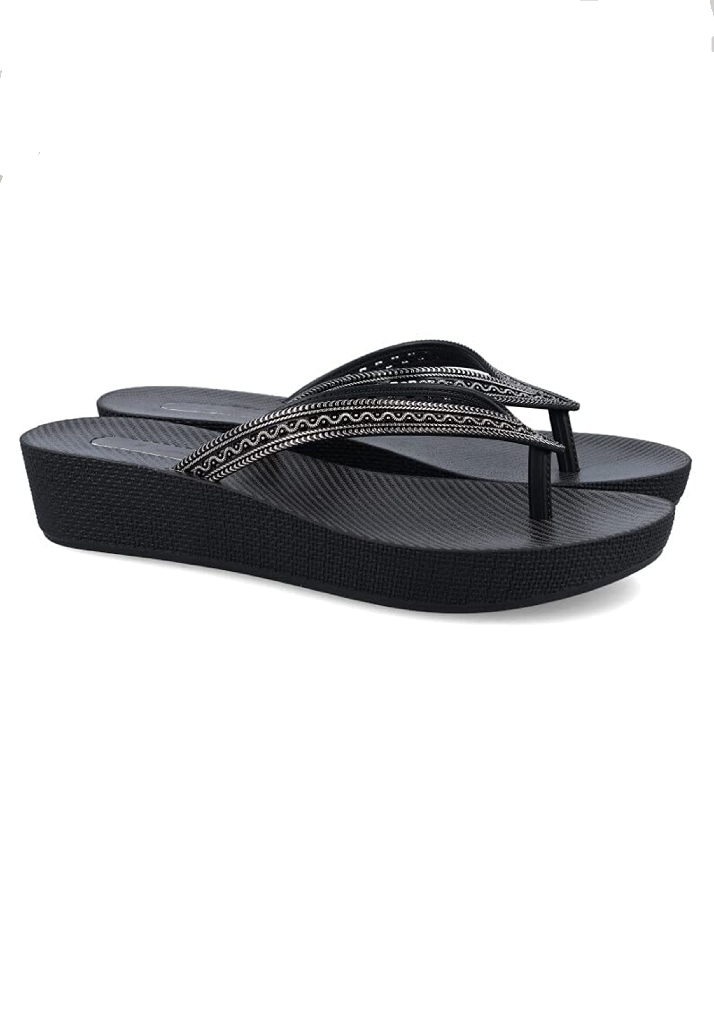 CIABATTE-INFRADITO Nero/argento Grendha
