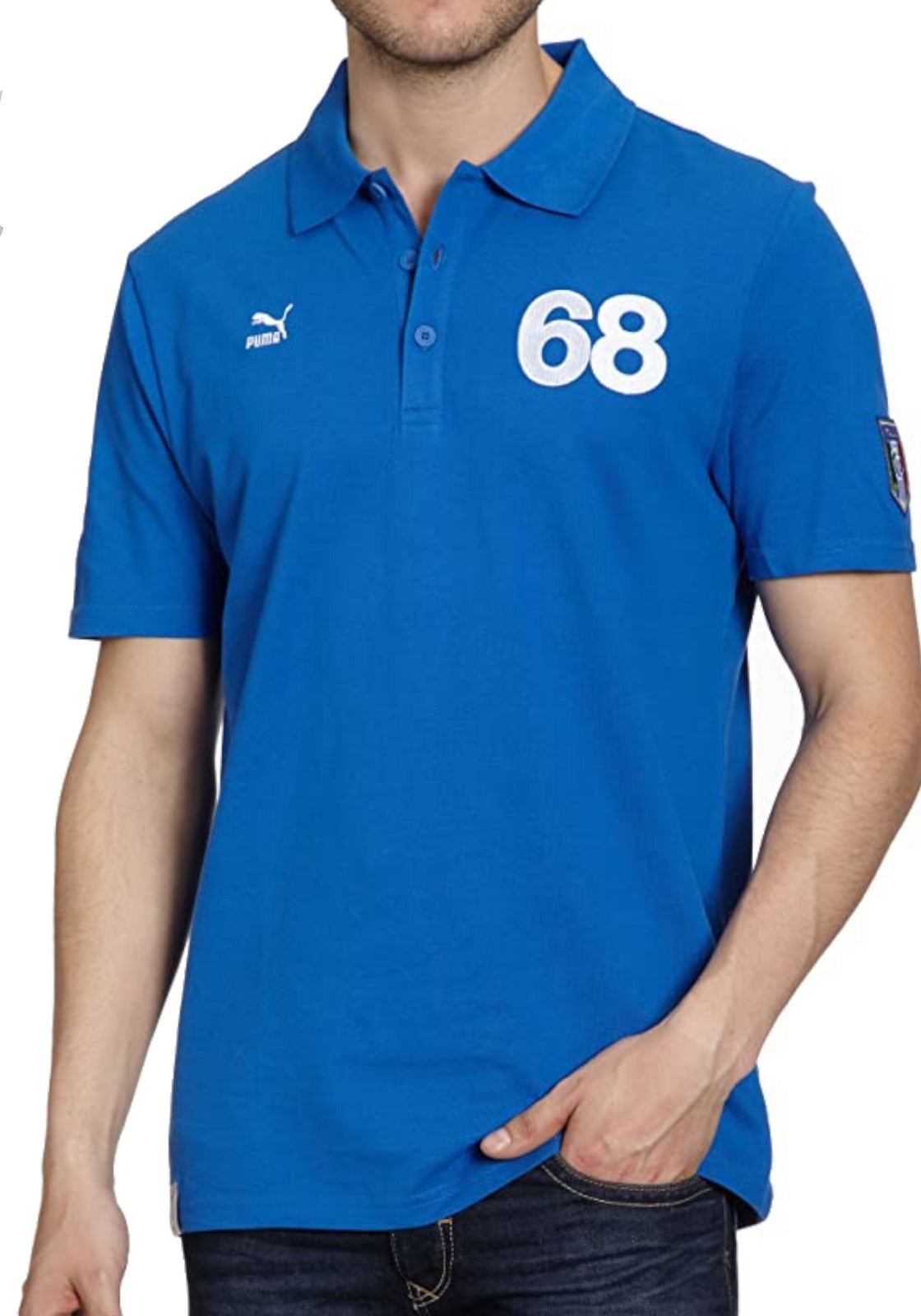 MAGLIONI E POLO Azzurro/bianco Puma