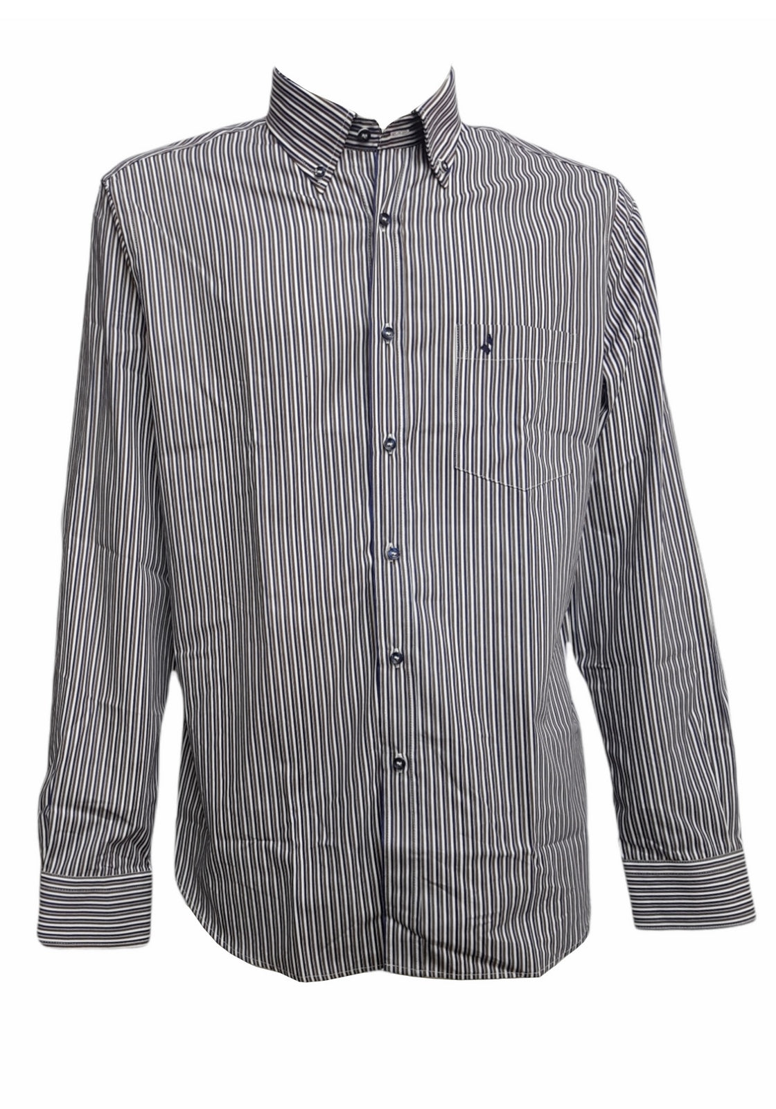 CAMICIE Marrone/celeste Navigare