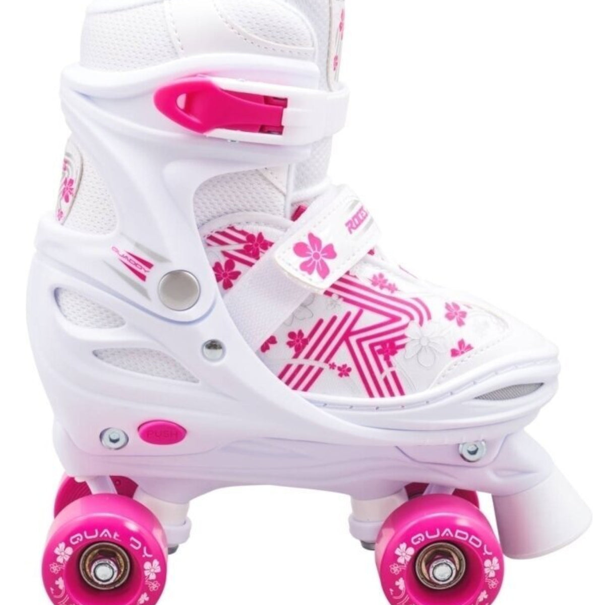 Pattini In Linea Roces Flash Per Bambina - Regolabili Con Luci LED - Cuscinetti ABEC 7