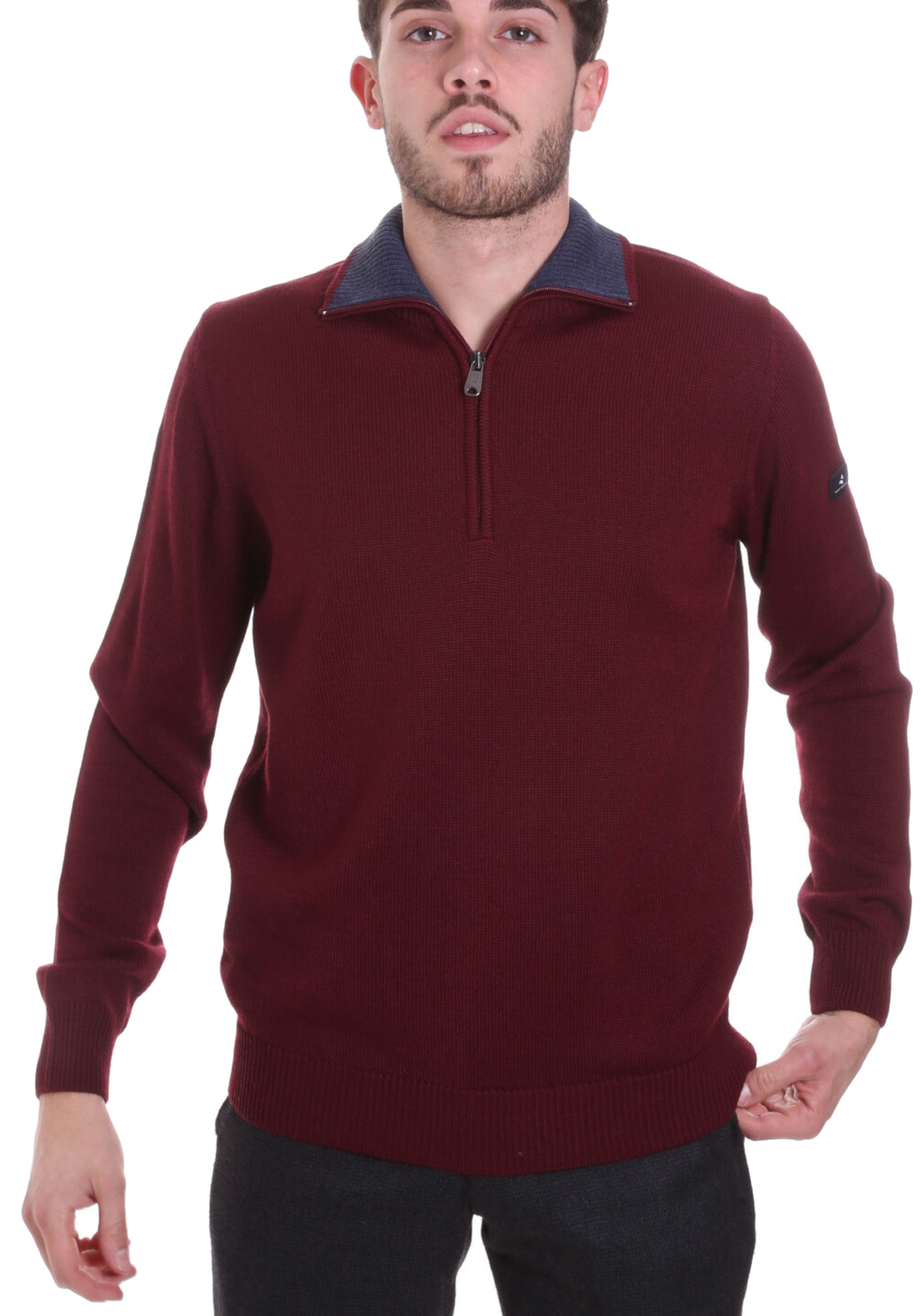 MAGLIONI E POLO Bordeaux/grigio Navigare