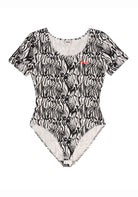 TOP PALESTRA Bianco/animalier Fila