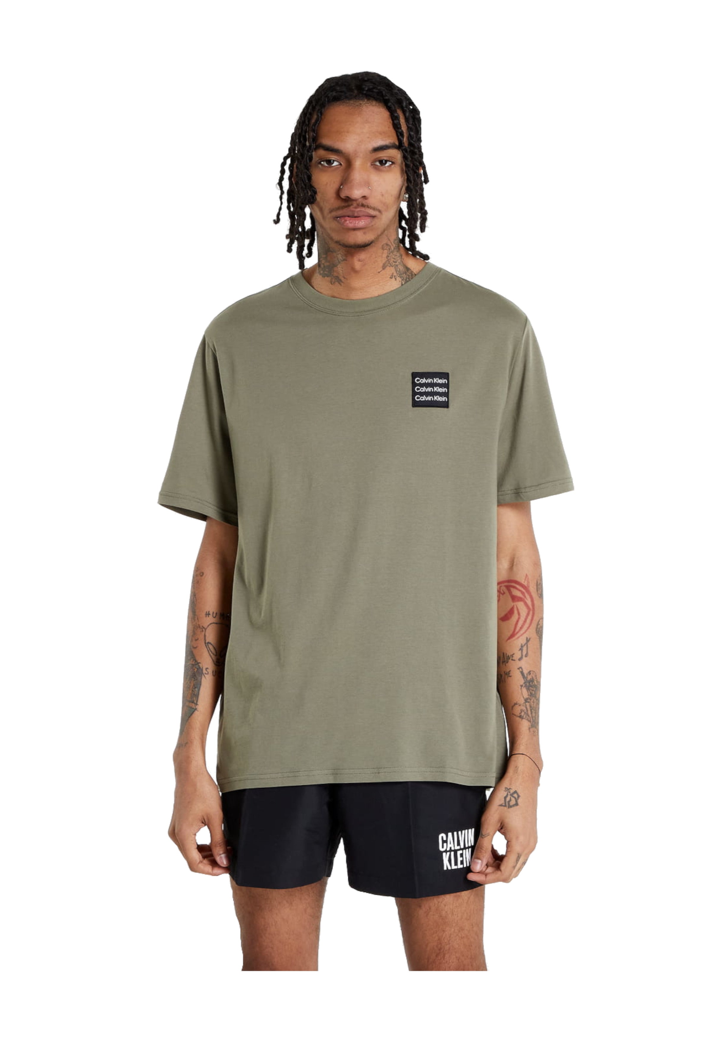 T-SHIRT E CANOTTE Verde/nero Calvin Klein