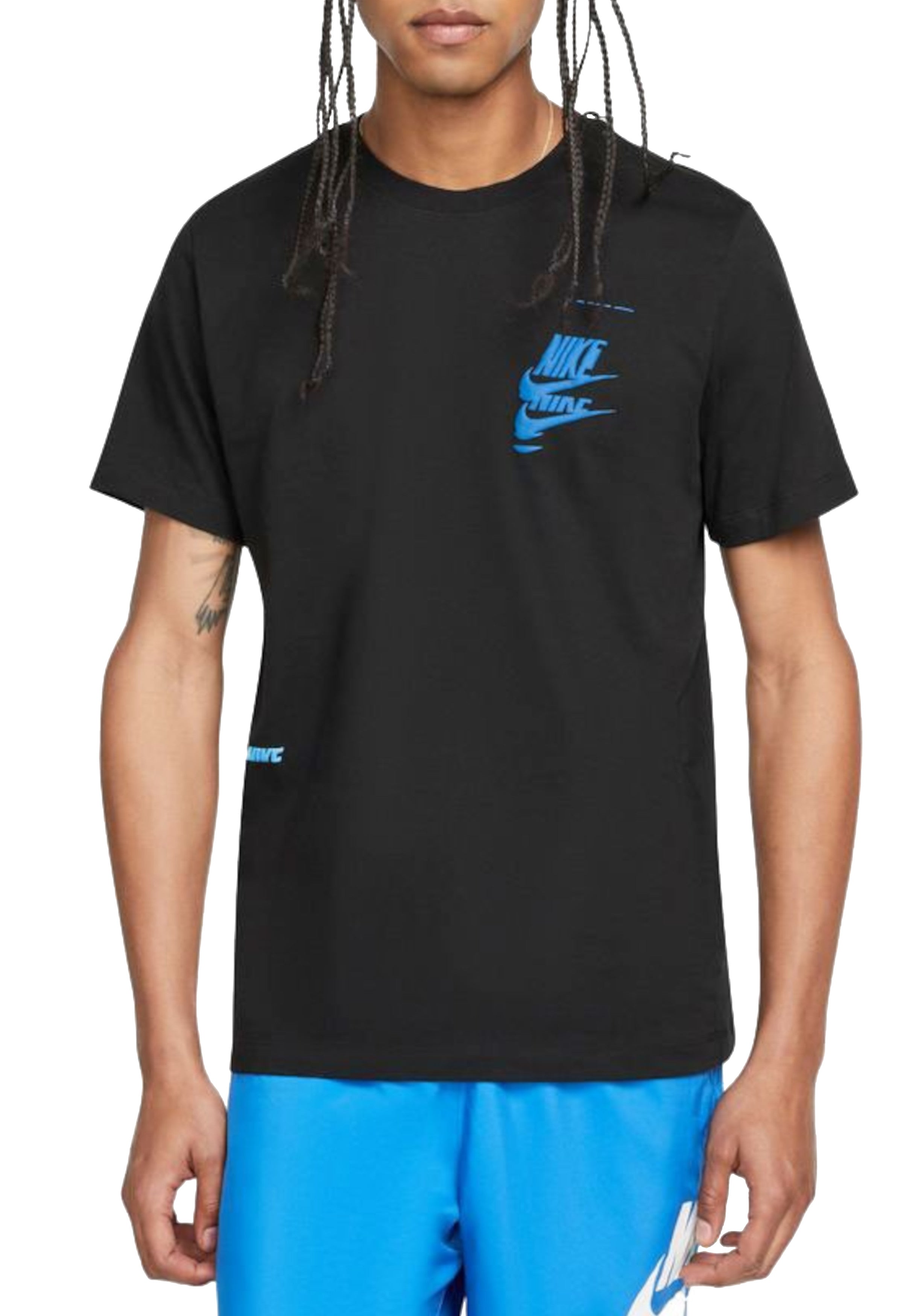 T-SHIRT E CANOTTE Nero/azzurro Nike