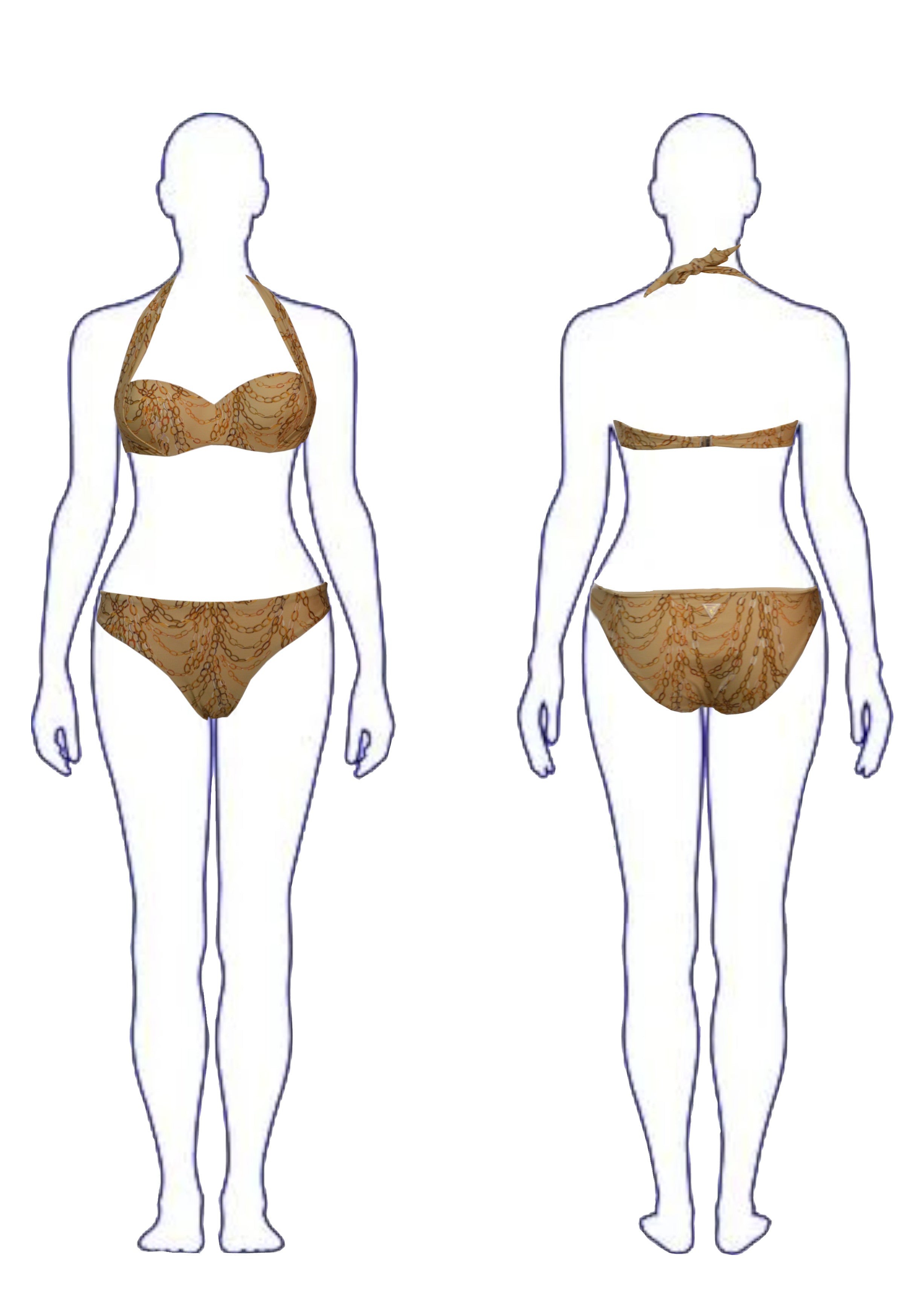 COSTUMI Beige/oro Guess