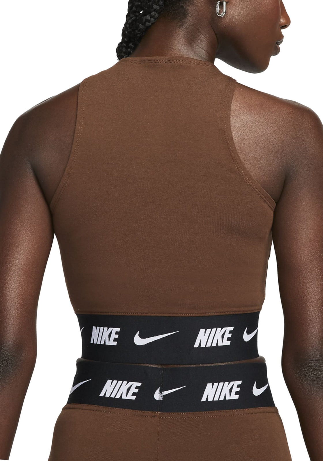 TOP PALESTRA Marrone/nero Nike