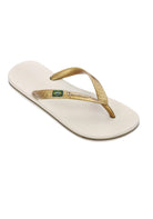 CIABATTE-INFRADITO Beige/oro Ipanema