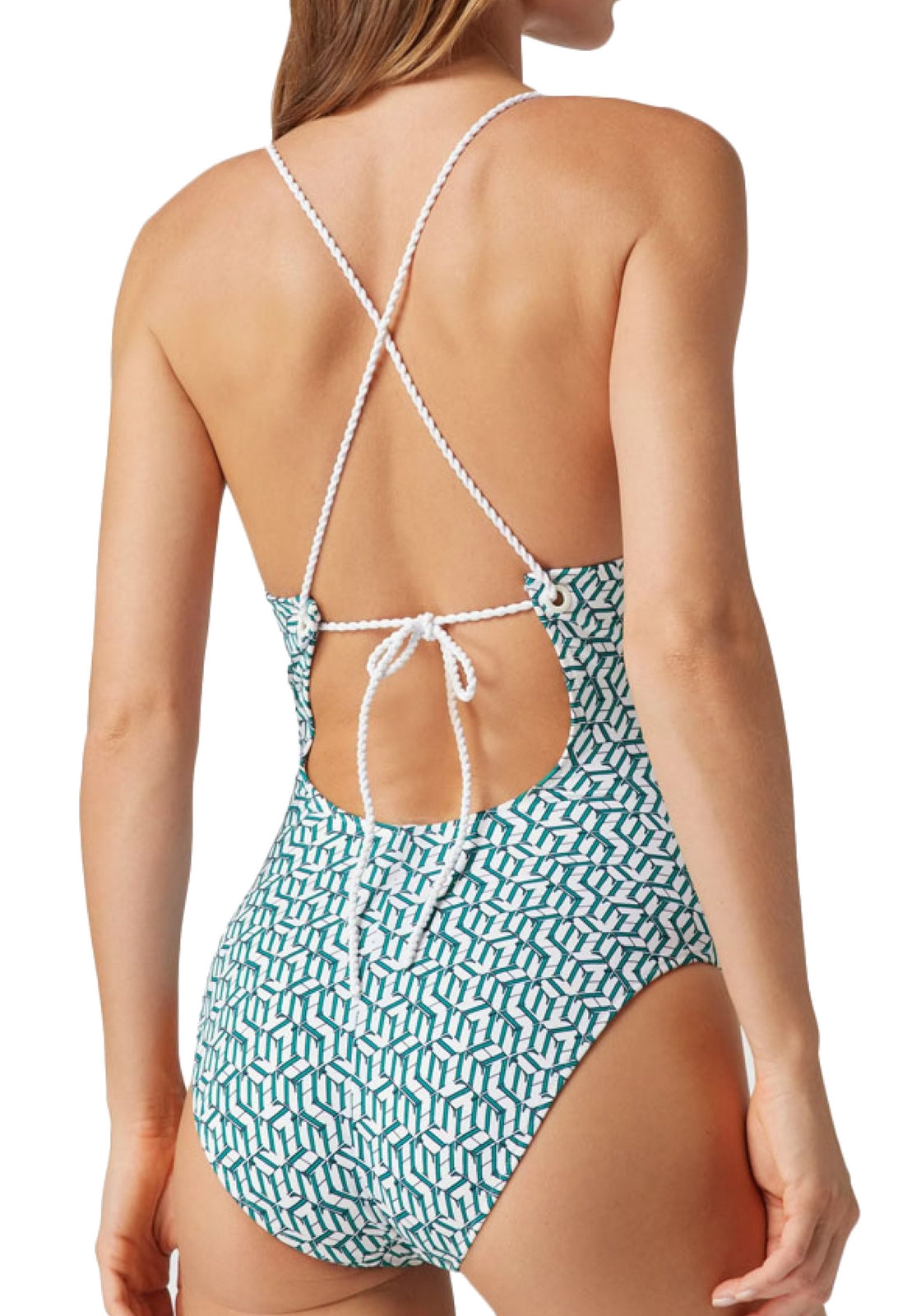 COSTUMI Verde/bianco Tommy Hilfiger