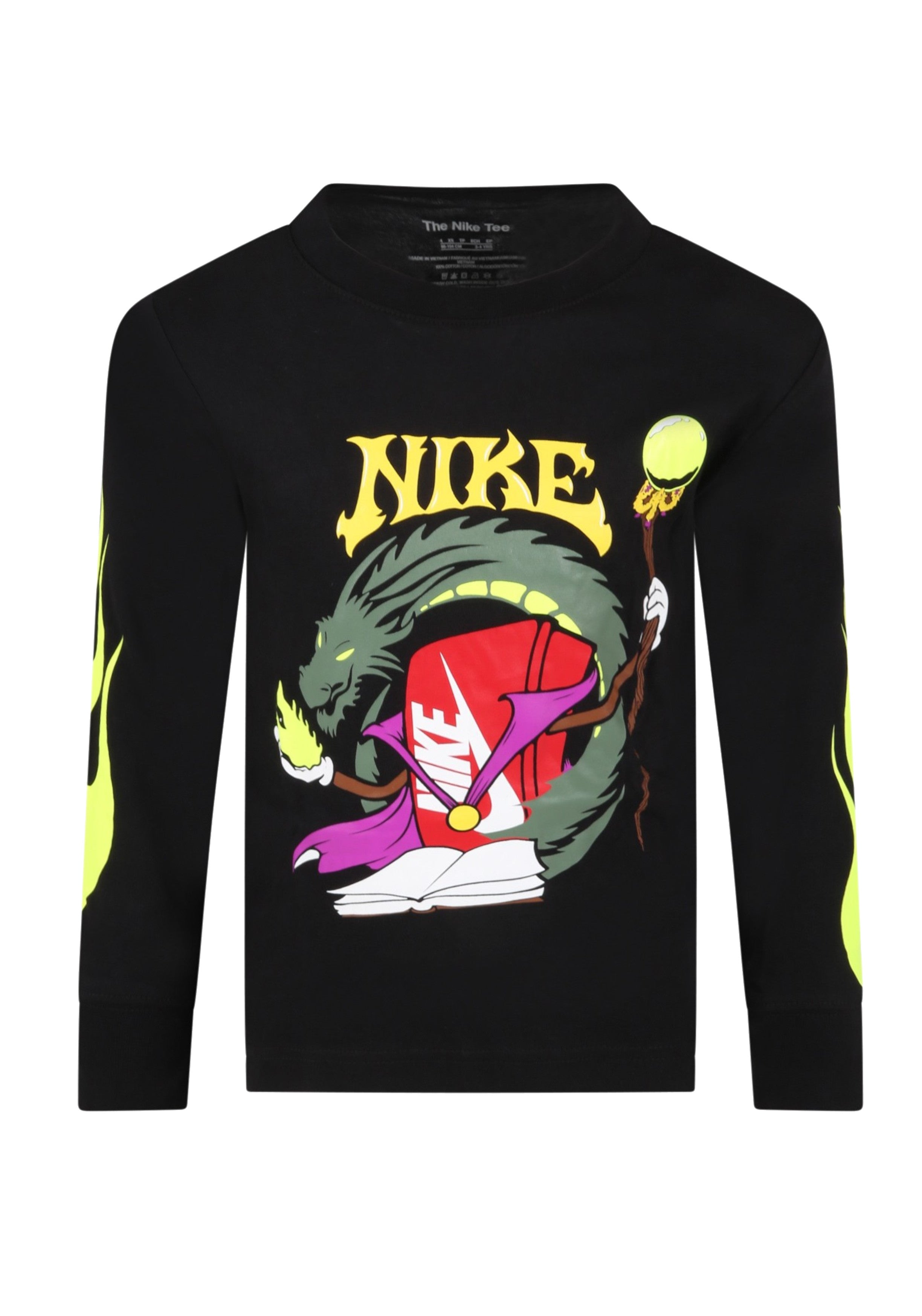 T-SHIRT E CANOTTE Nero/verde Nike