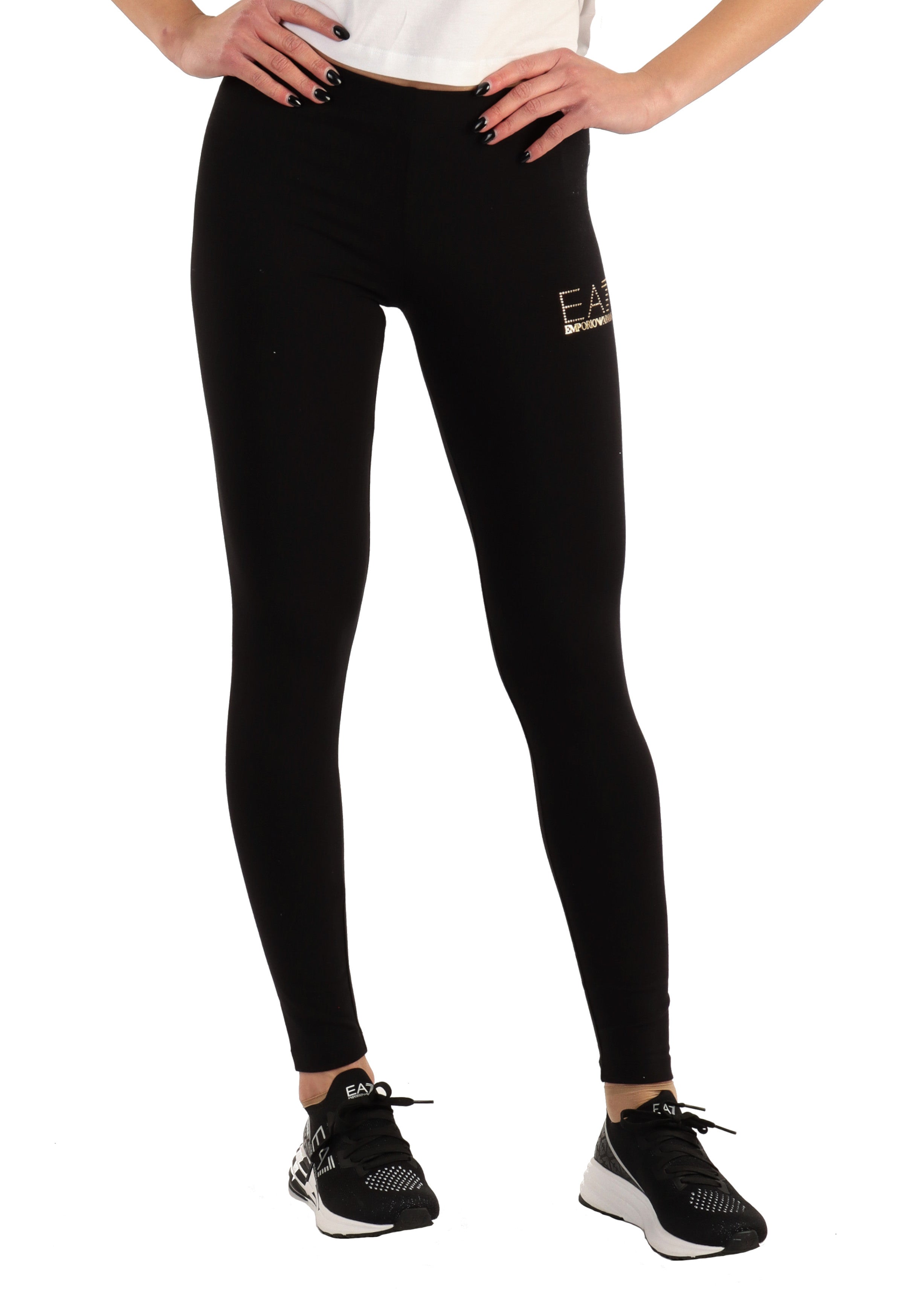 PANTALONI Nero/oro Ea7