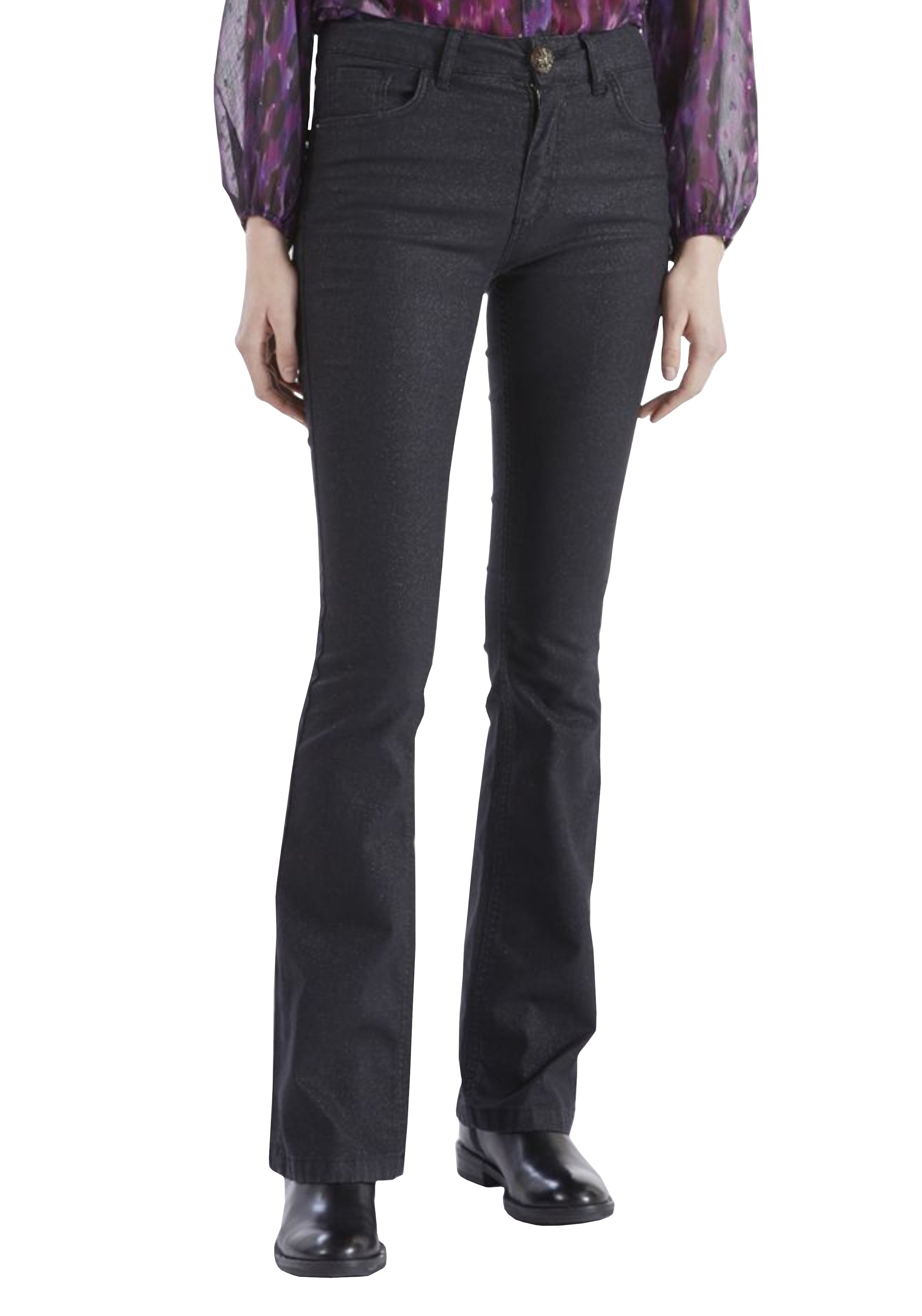 PANTALONI Nero Glitter Cafenoir