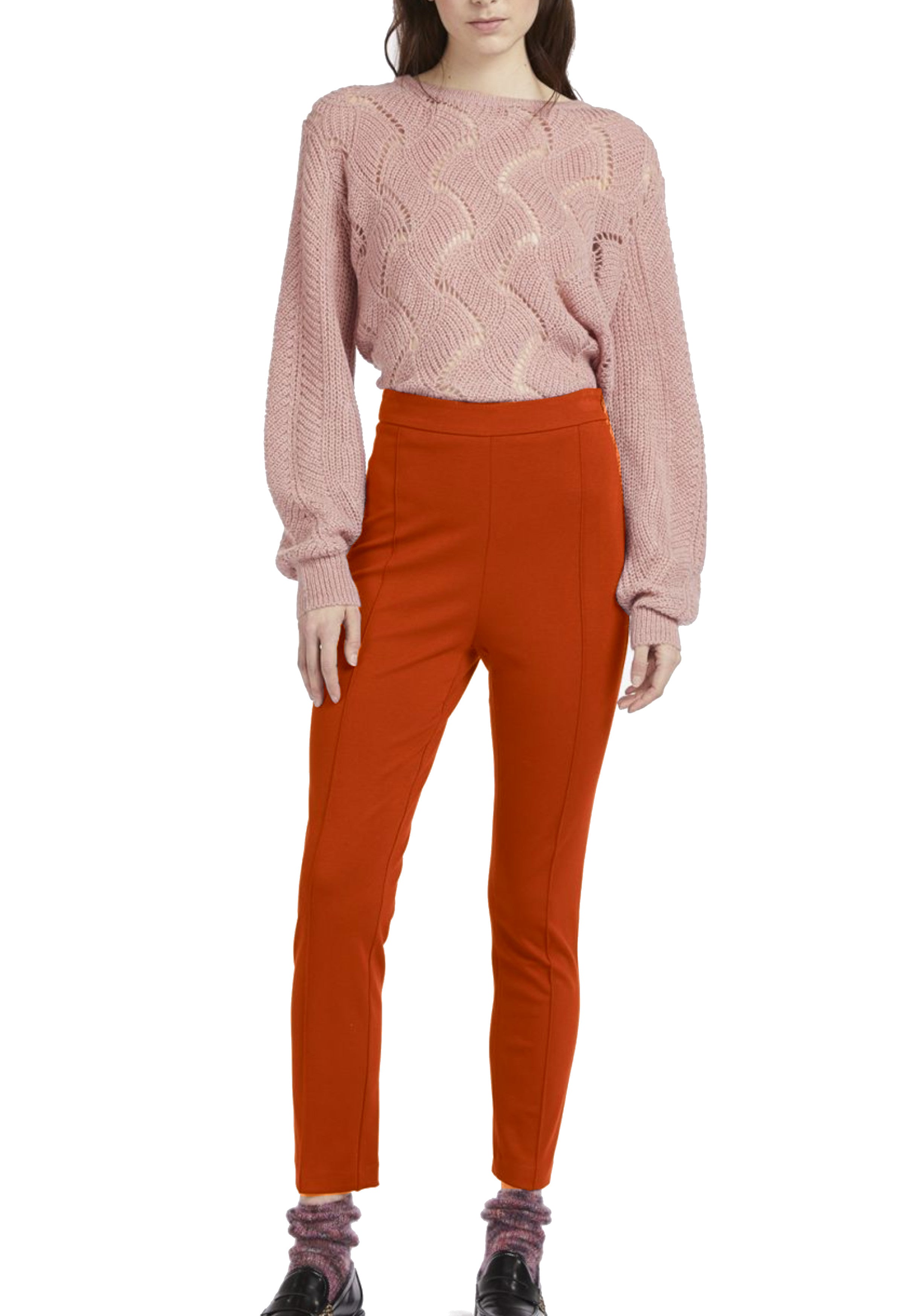 PANTALONI Arancione Cafenoir