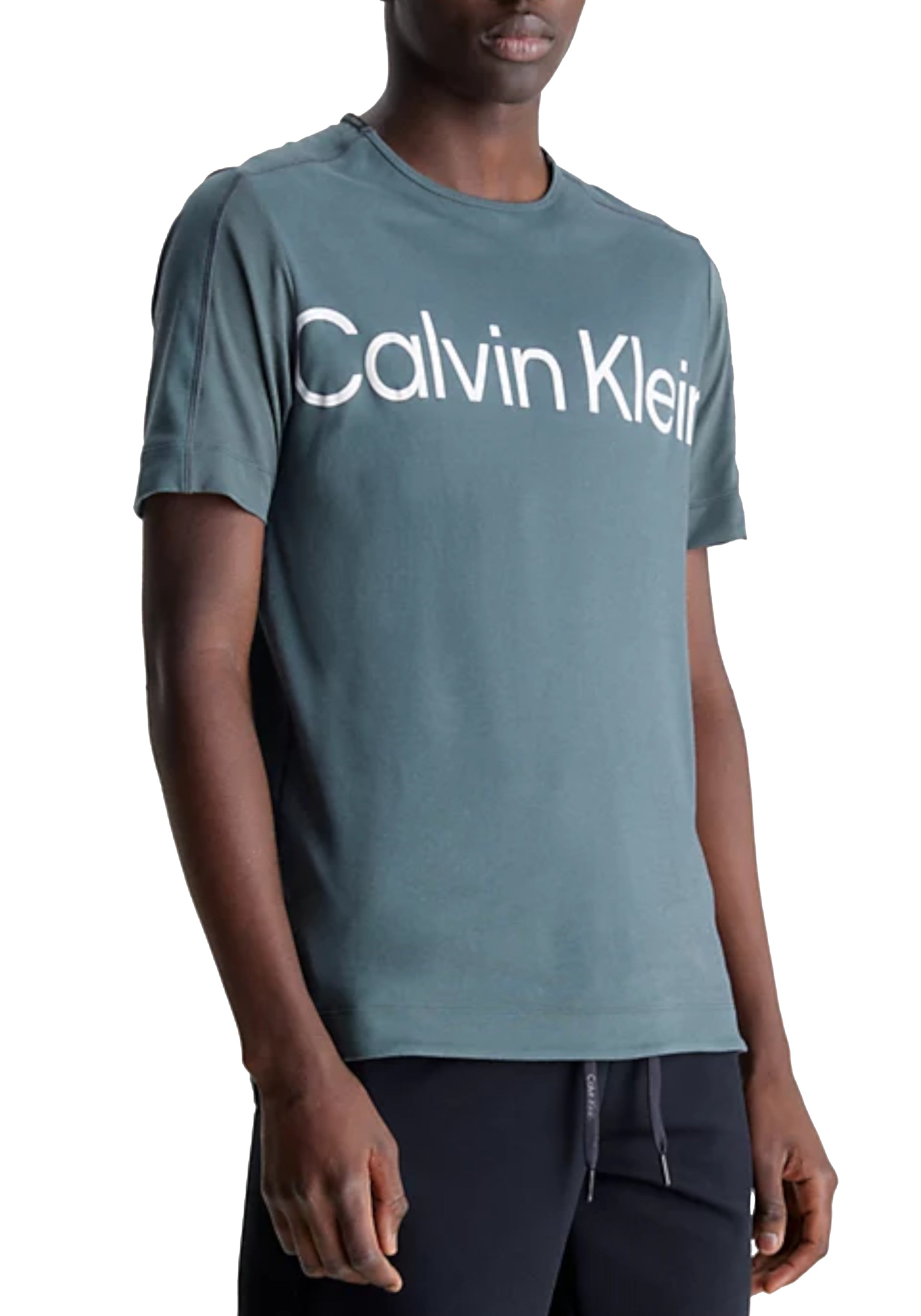 T-SHIRT E CANOTTE Verde/bianco Calvin Klein