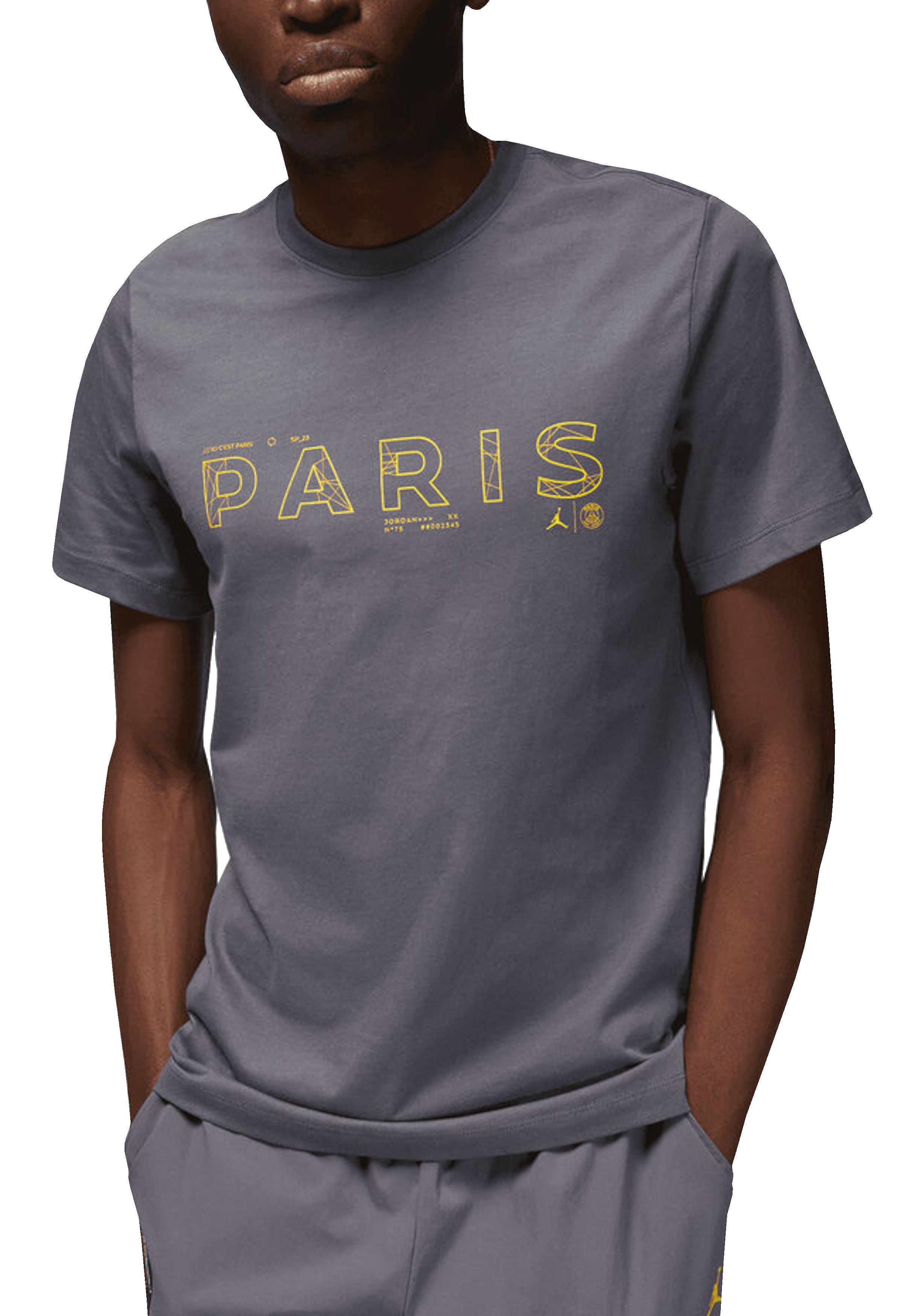 T-SHIRT E CANOTTE Grigio/giallo Nike