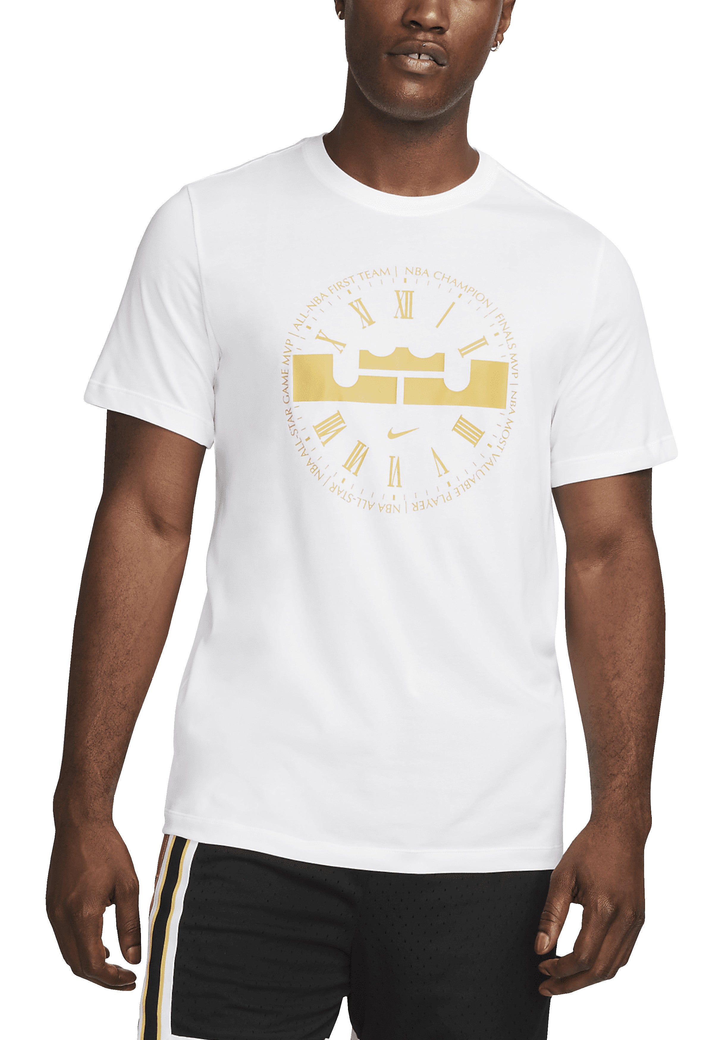 T-SHIRT E CANOTTE Bianco/oro Nike