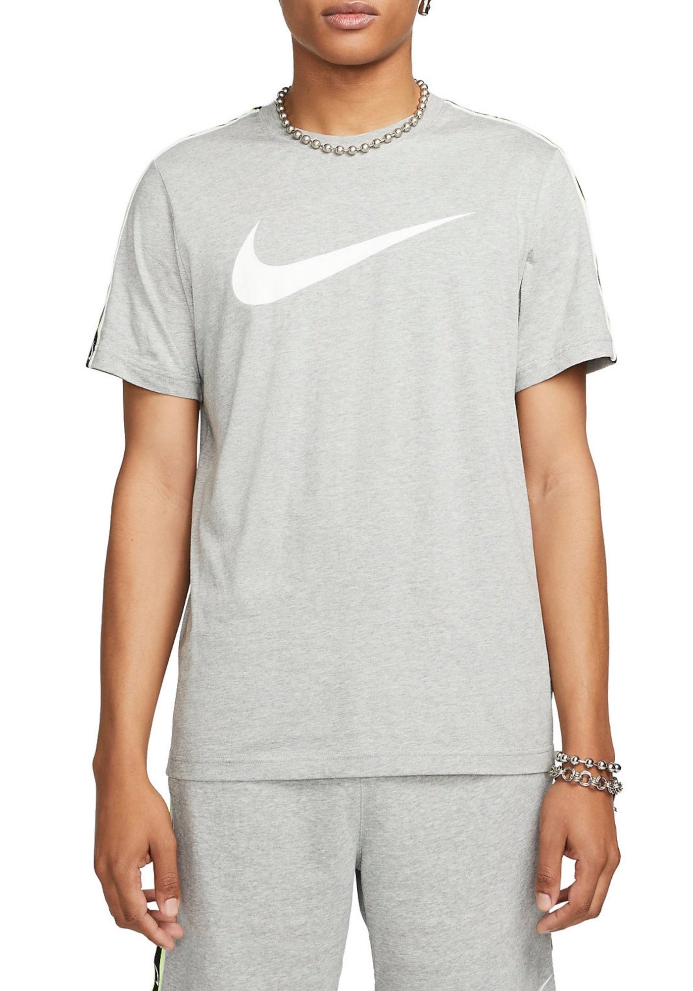 T-SHIRT E CANOTTE Grigio/verde Nike