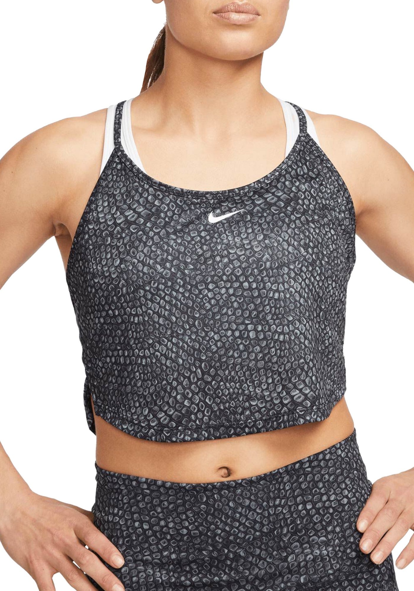 TOP PALESTRA Nero/grigio Nike