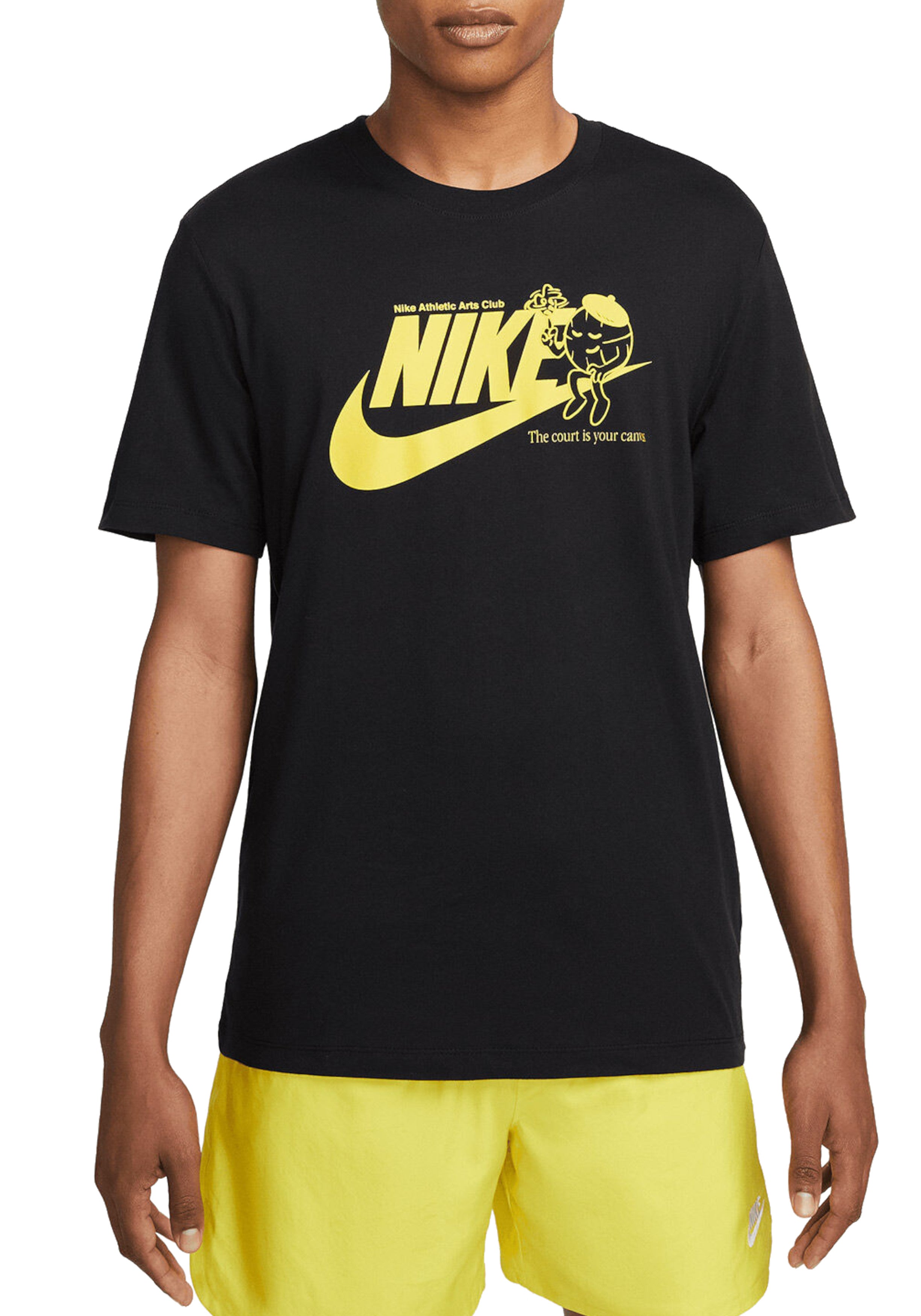 T-SHIRT E CANOTTE Nero/giallo Nike