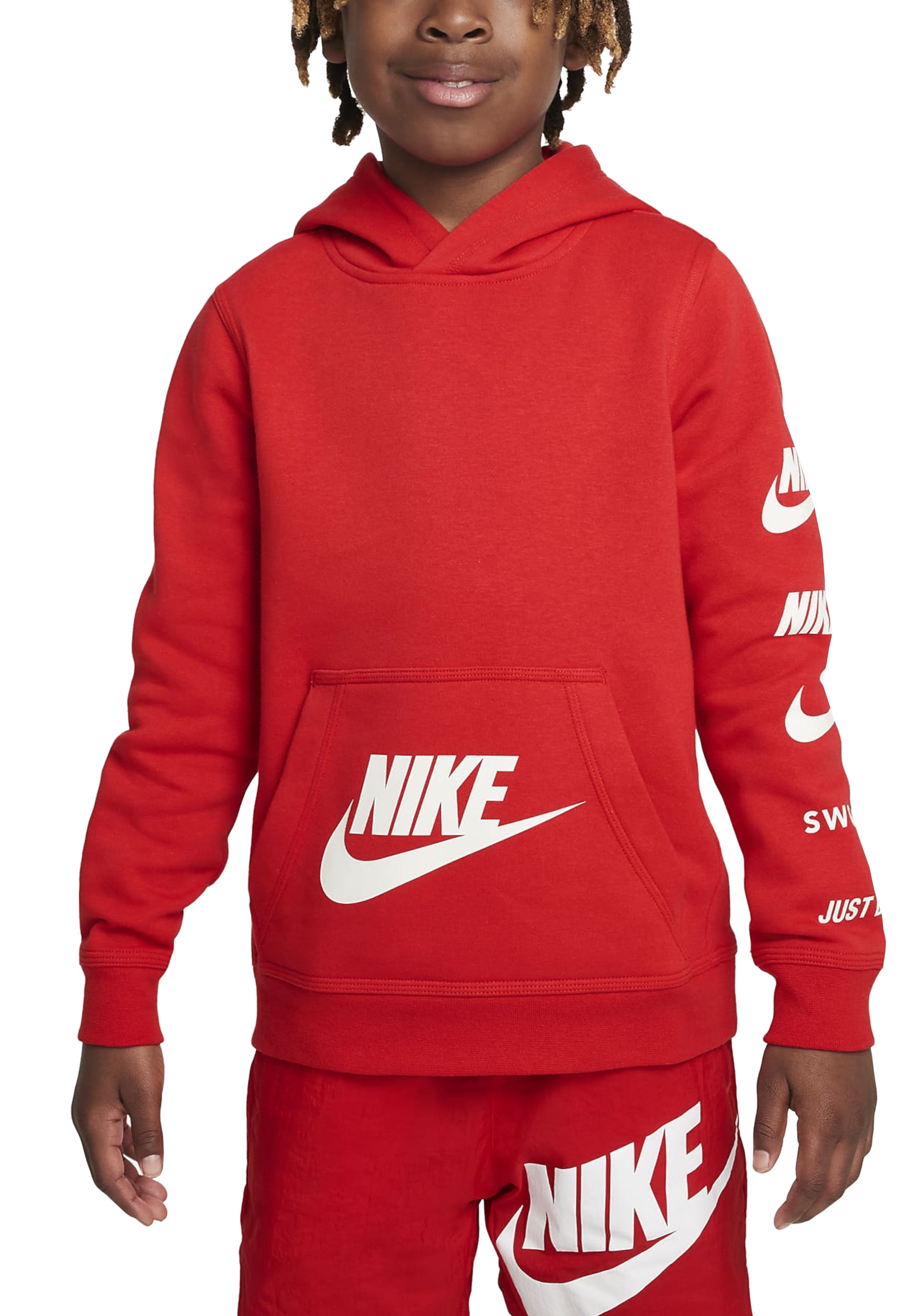 Nike felpa rosso on sale