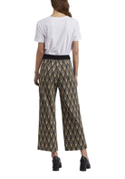 PANTALONI Nero/oro Cafenoir