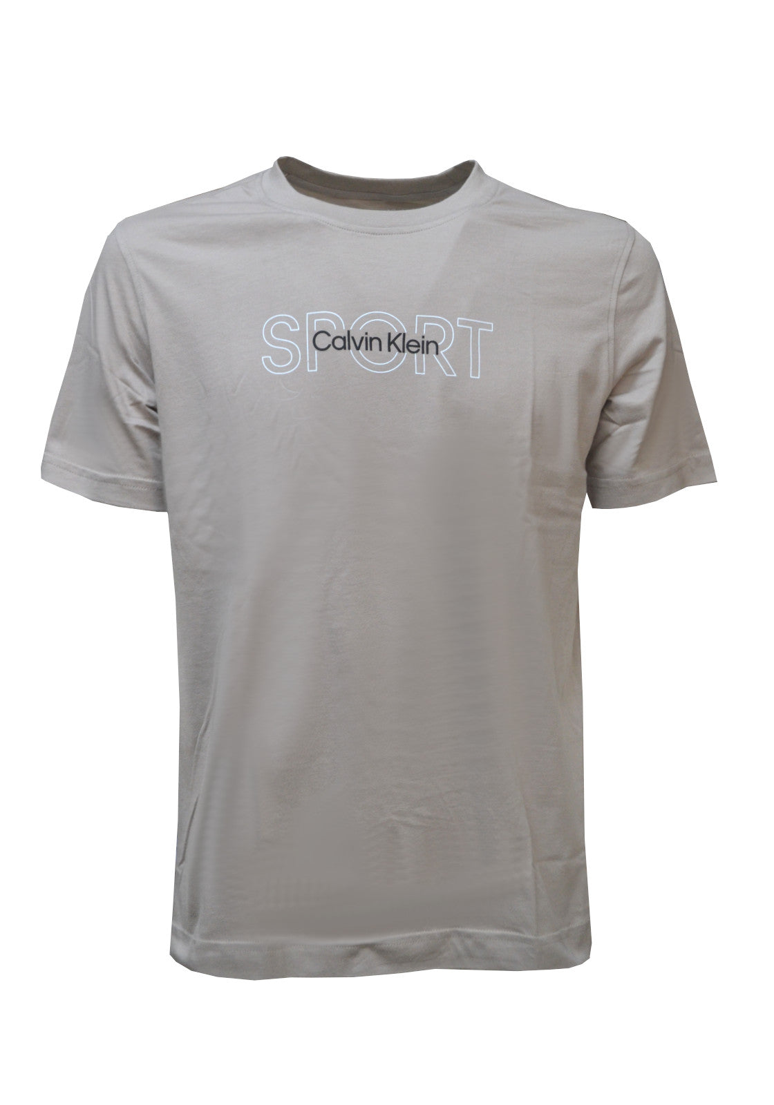 T-SHIRT E CANOTTE Beige Calvin Klein