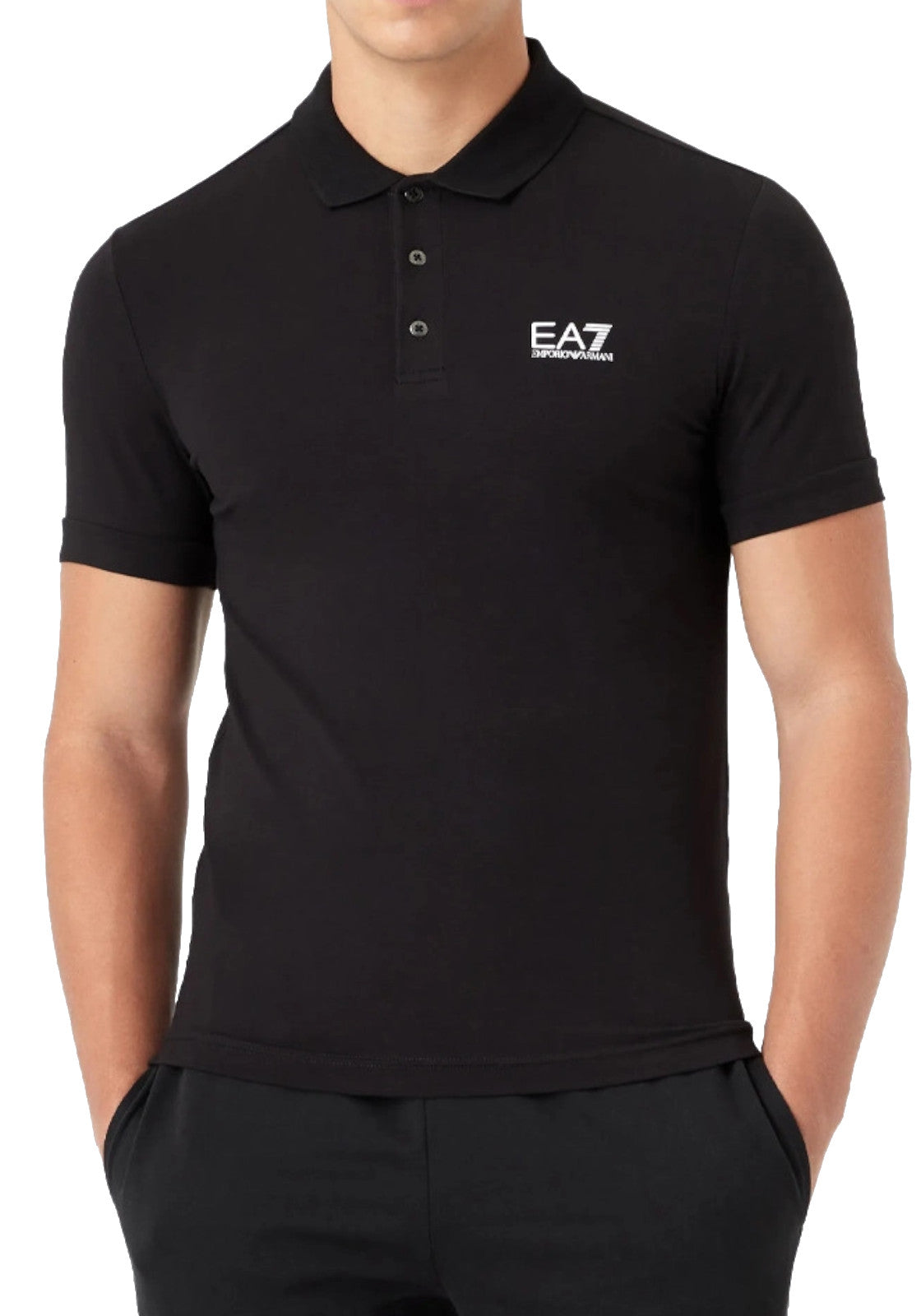 MAGLIONI E POLO Nero Ea7
