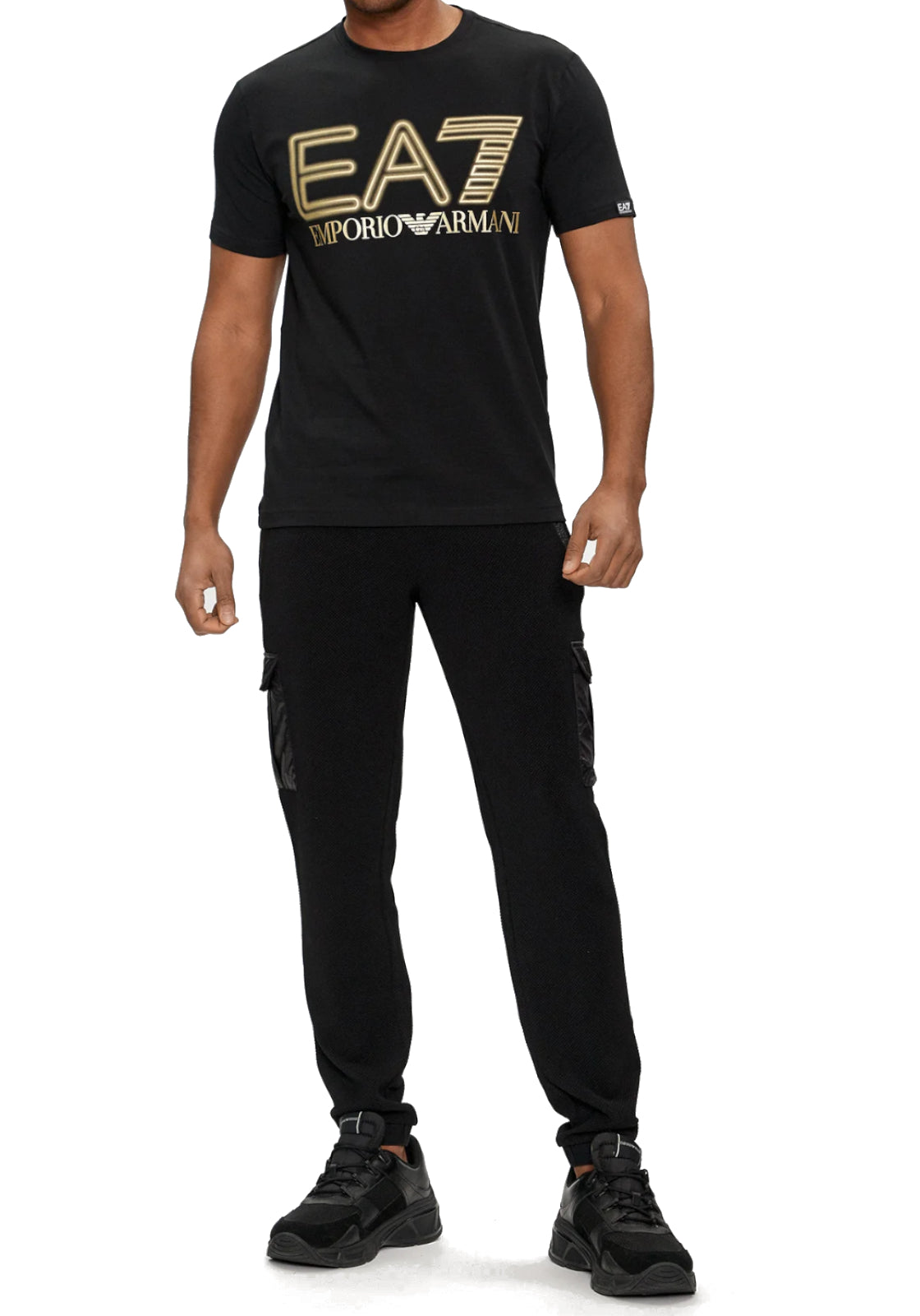 T-SHIRT E CANOTTE Nero/oro Ea7