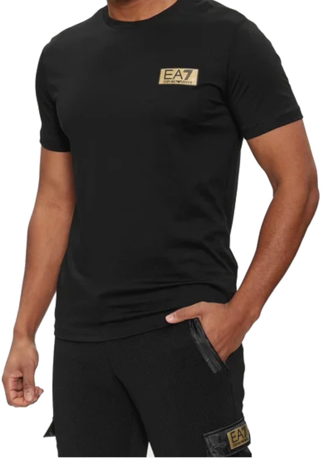 T-SHIRT E CANOTTE Nero/oro Ea7