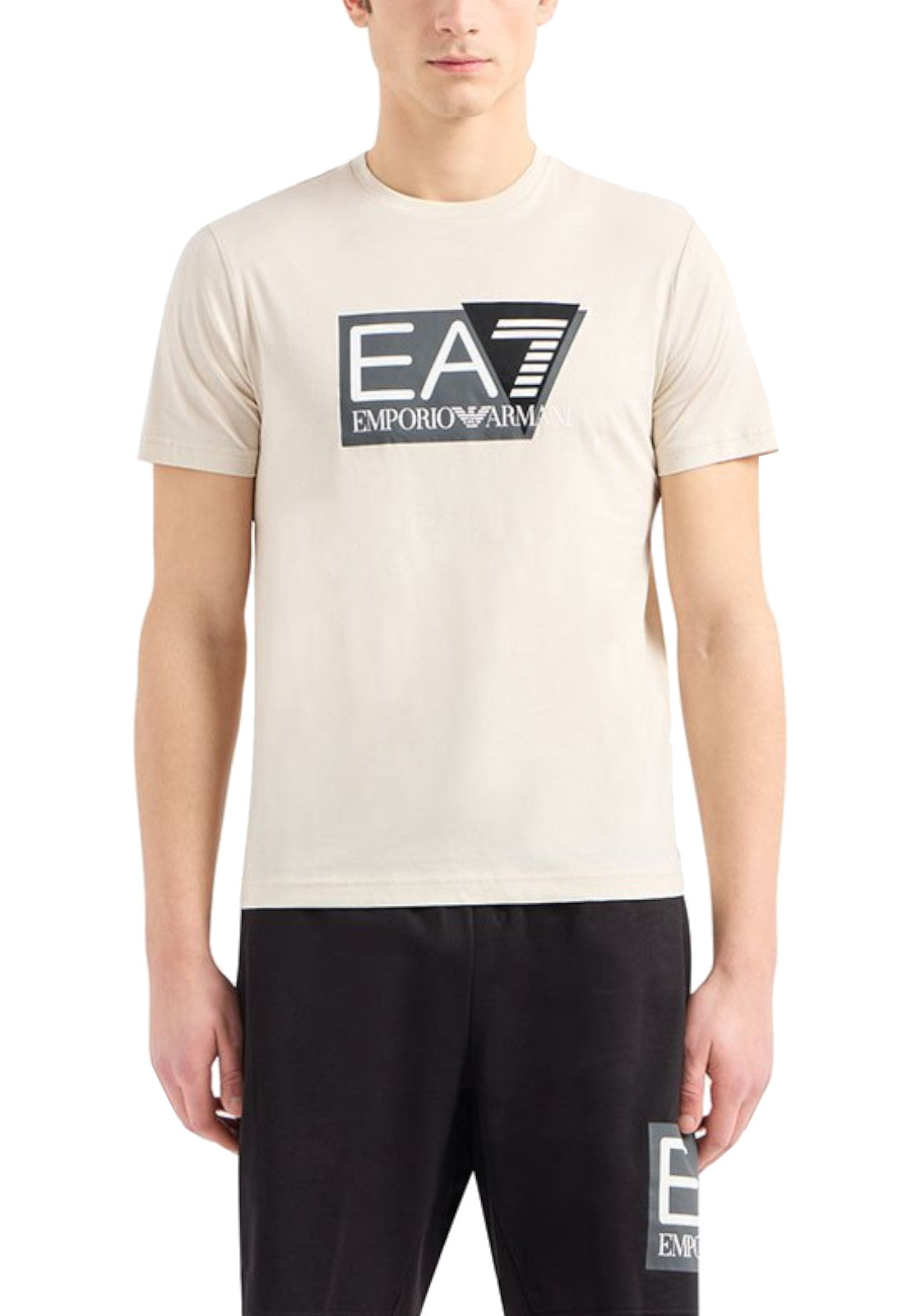 T-SHIRT E CANOTTE Beige/nero Ea7