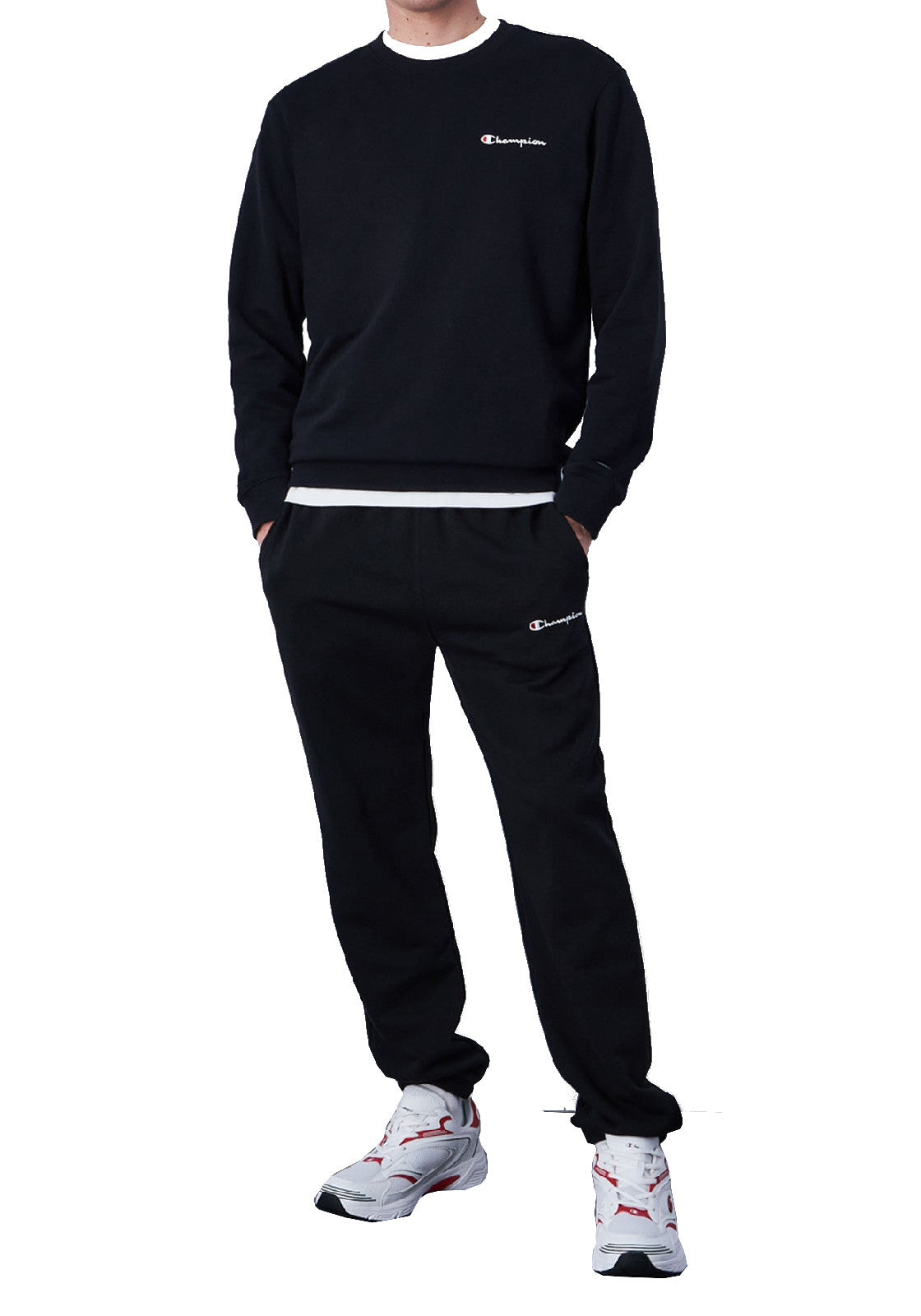 PANTALONI Nero/bianco Champion