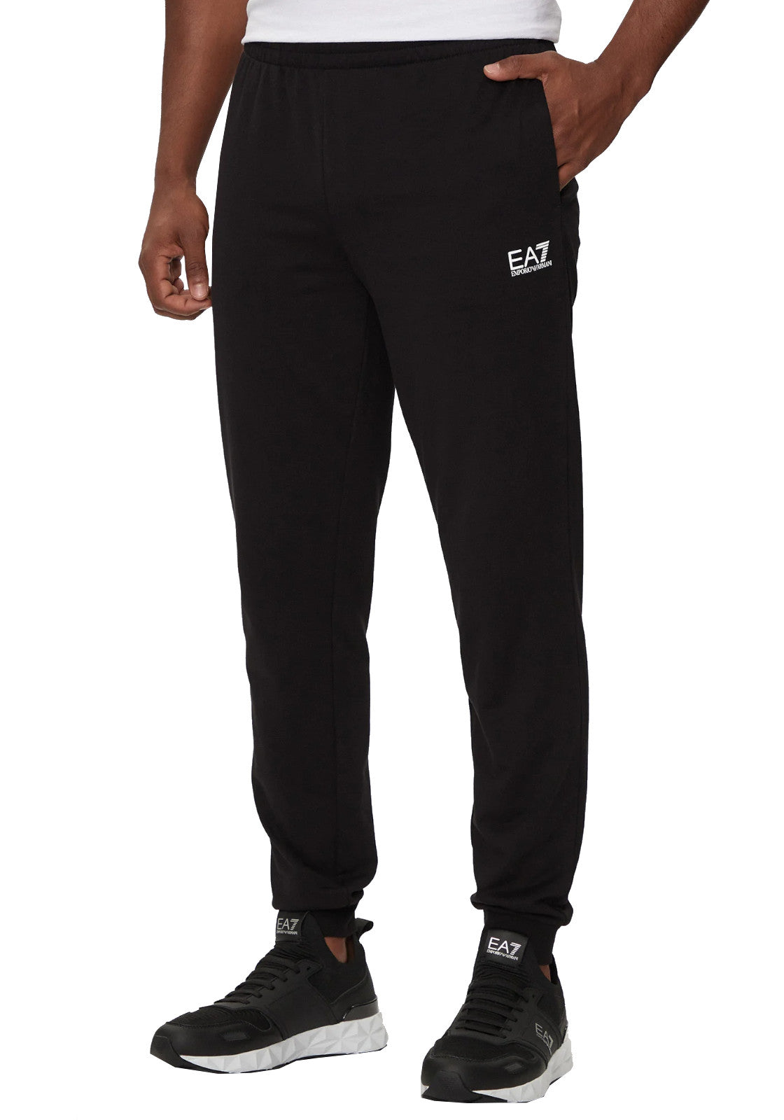 PANTALONI Nero/bianco Ea7