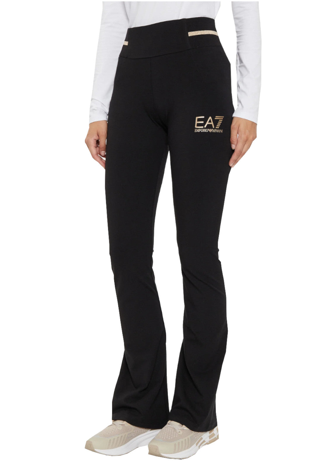 PANTALONI Nero/oro Ea7