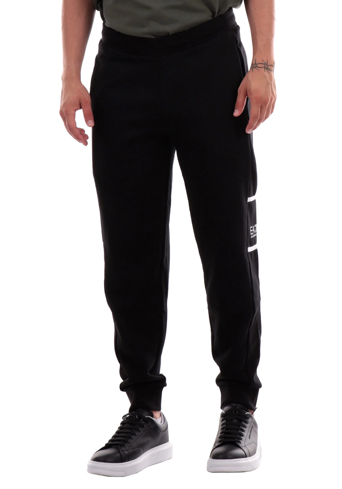 PANTALONI Nero/bianco Ea7