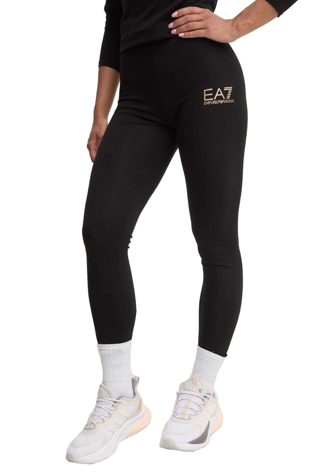 PANTALONI Nero/oro Ea7