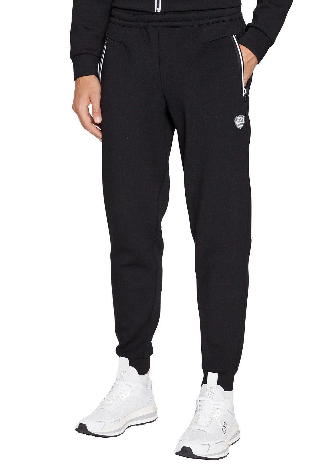 PANTALONI Nero/bianco Ea7