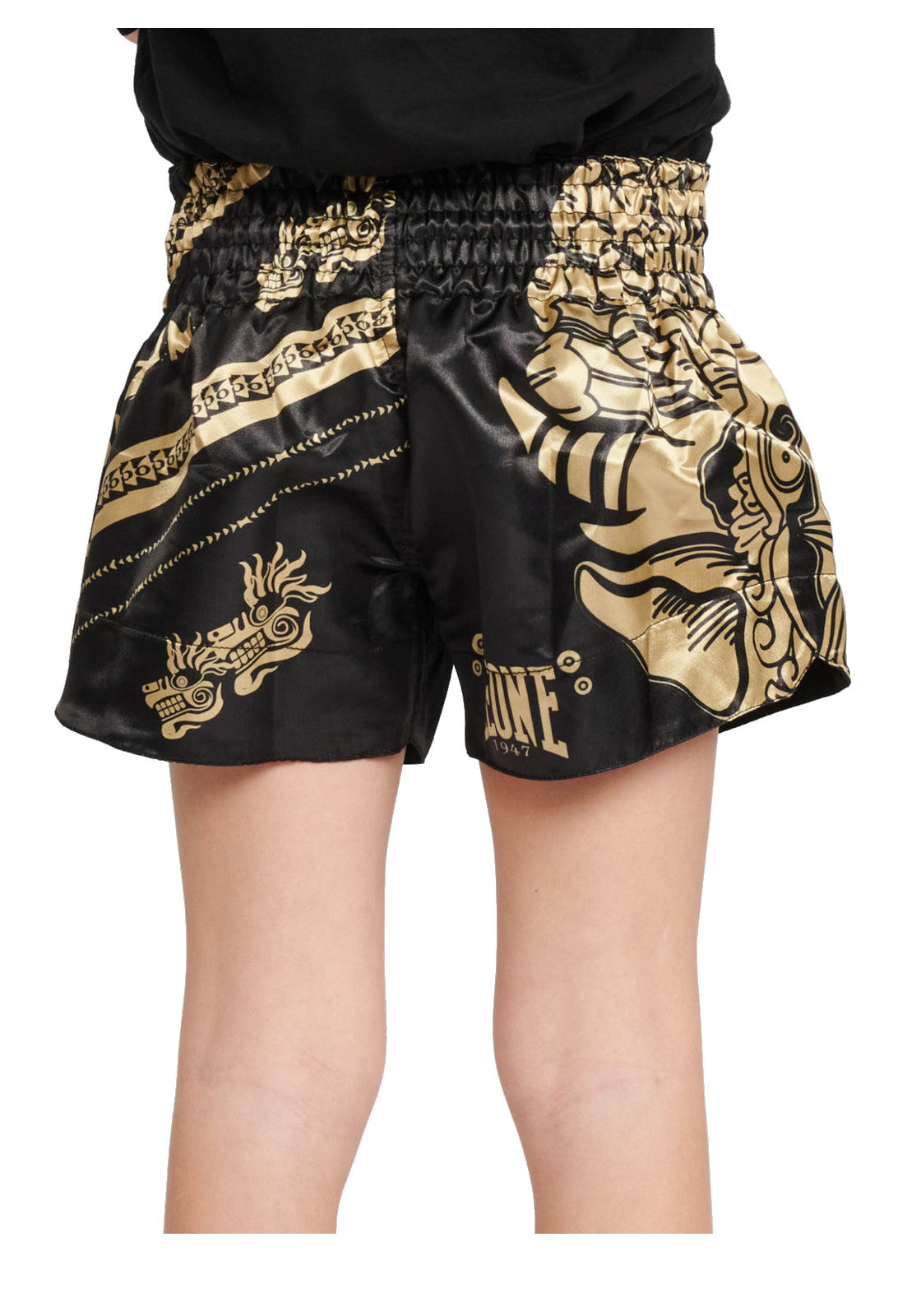 PANTALONCINI Nero/oro Leone
