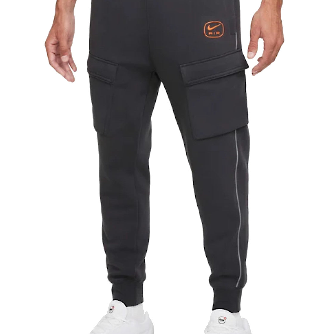 PANTALONI Grigio/arancio Nike