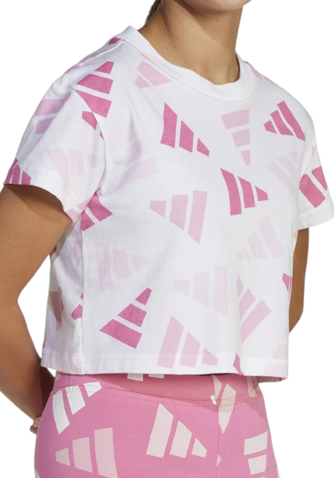 T-SHIRT E CANOTTE Bianco/rosa Adidas