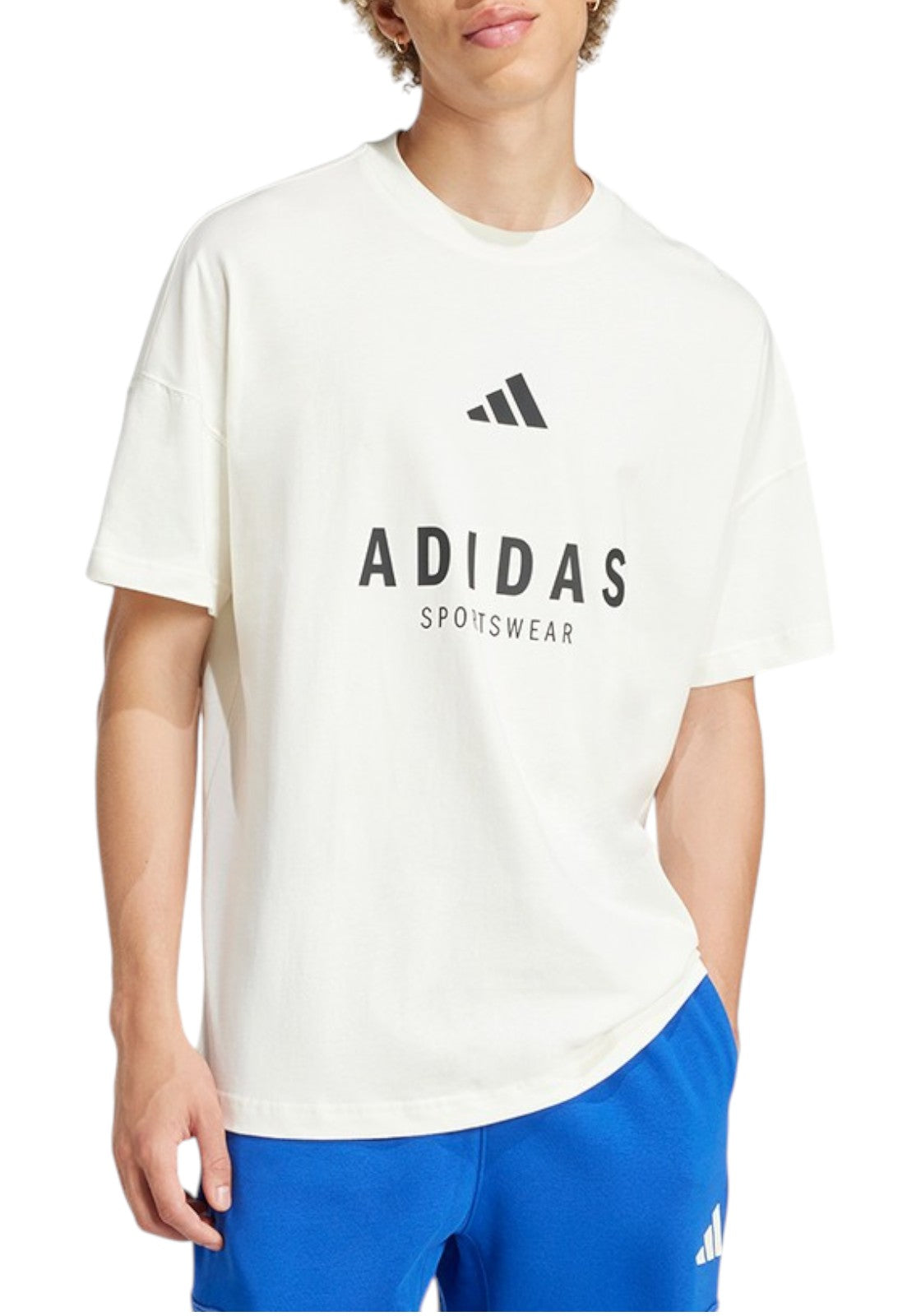 T-SHIRT E CANOTTE Panna/nero Adidas