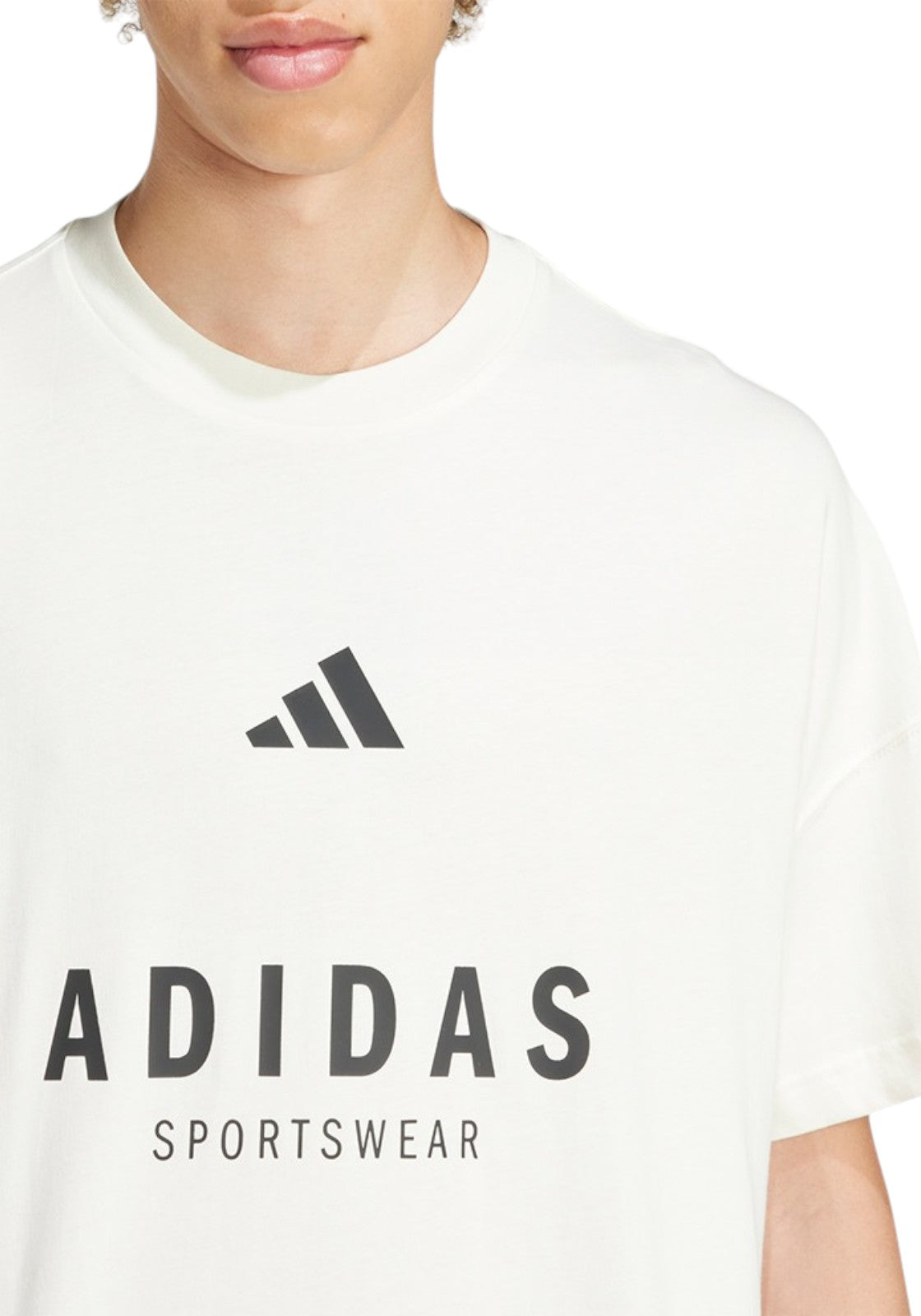 T-SHIRT E CANOTTE Panna/nero Adidas