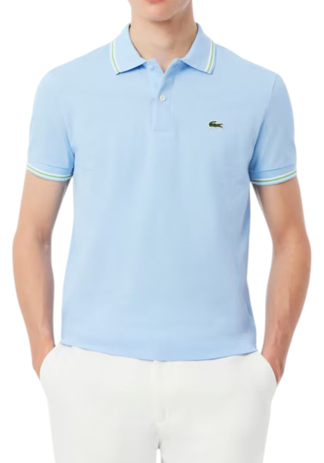 MAGLIONI E POLO Celeste/verde Lacoste