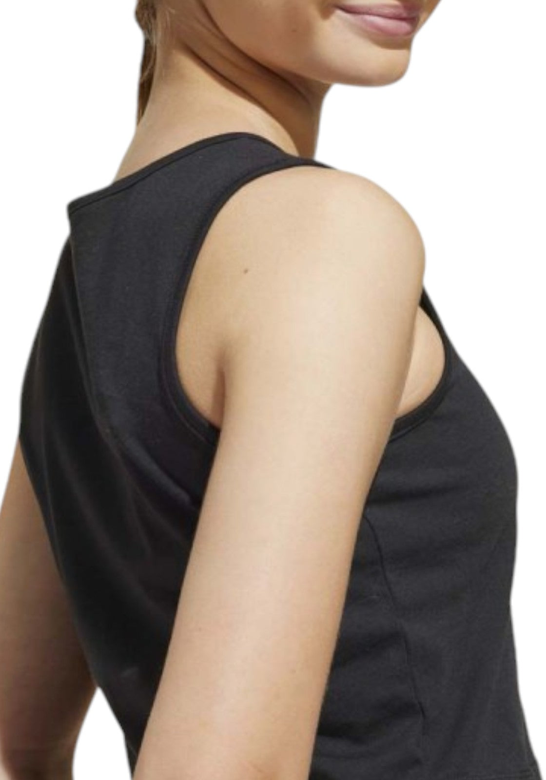 TOP PALESTRA Nero/bianco Adidas