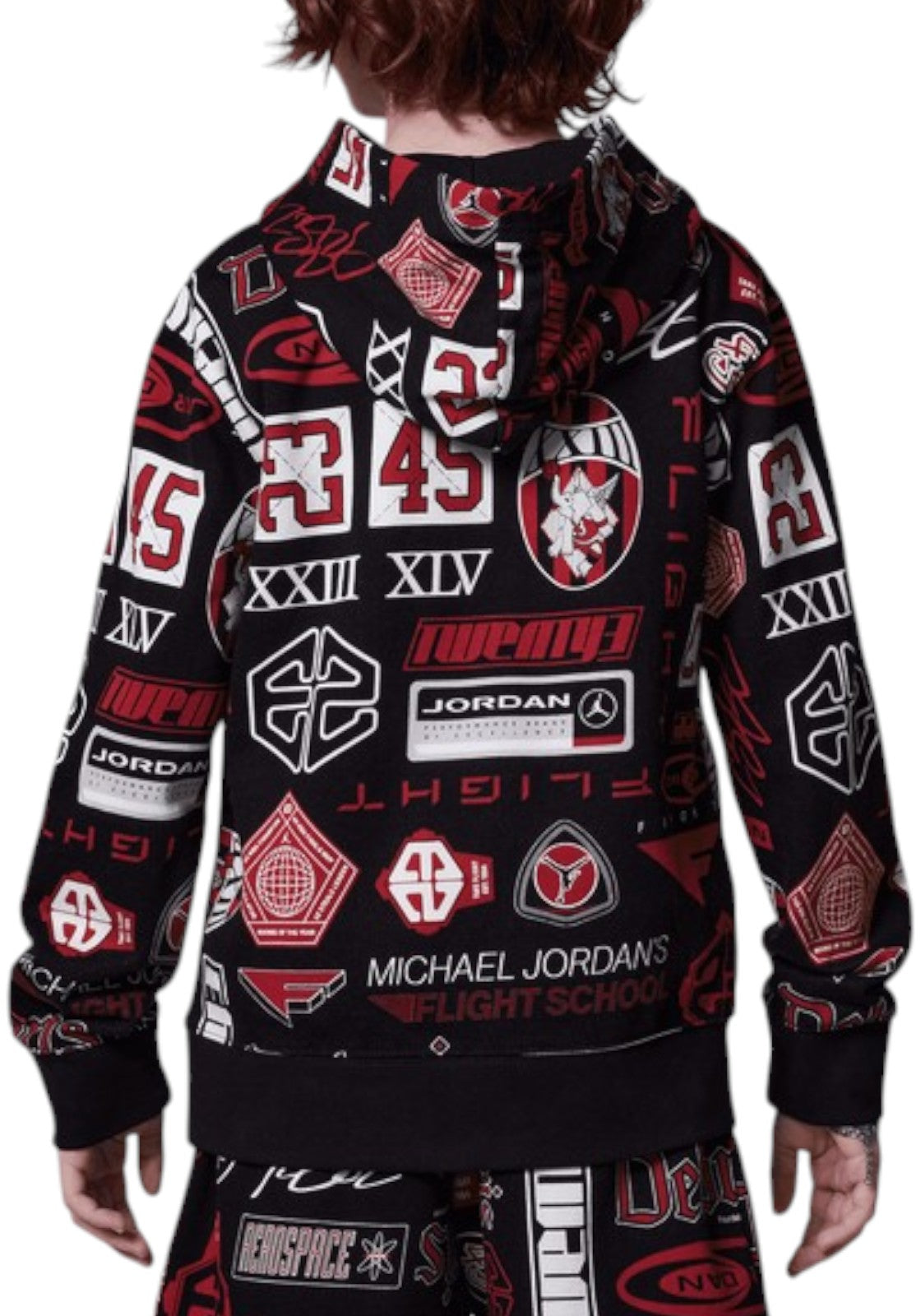 FELPE Nero/rosso Nike