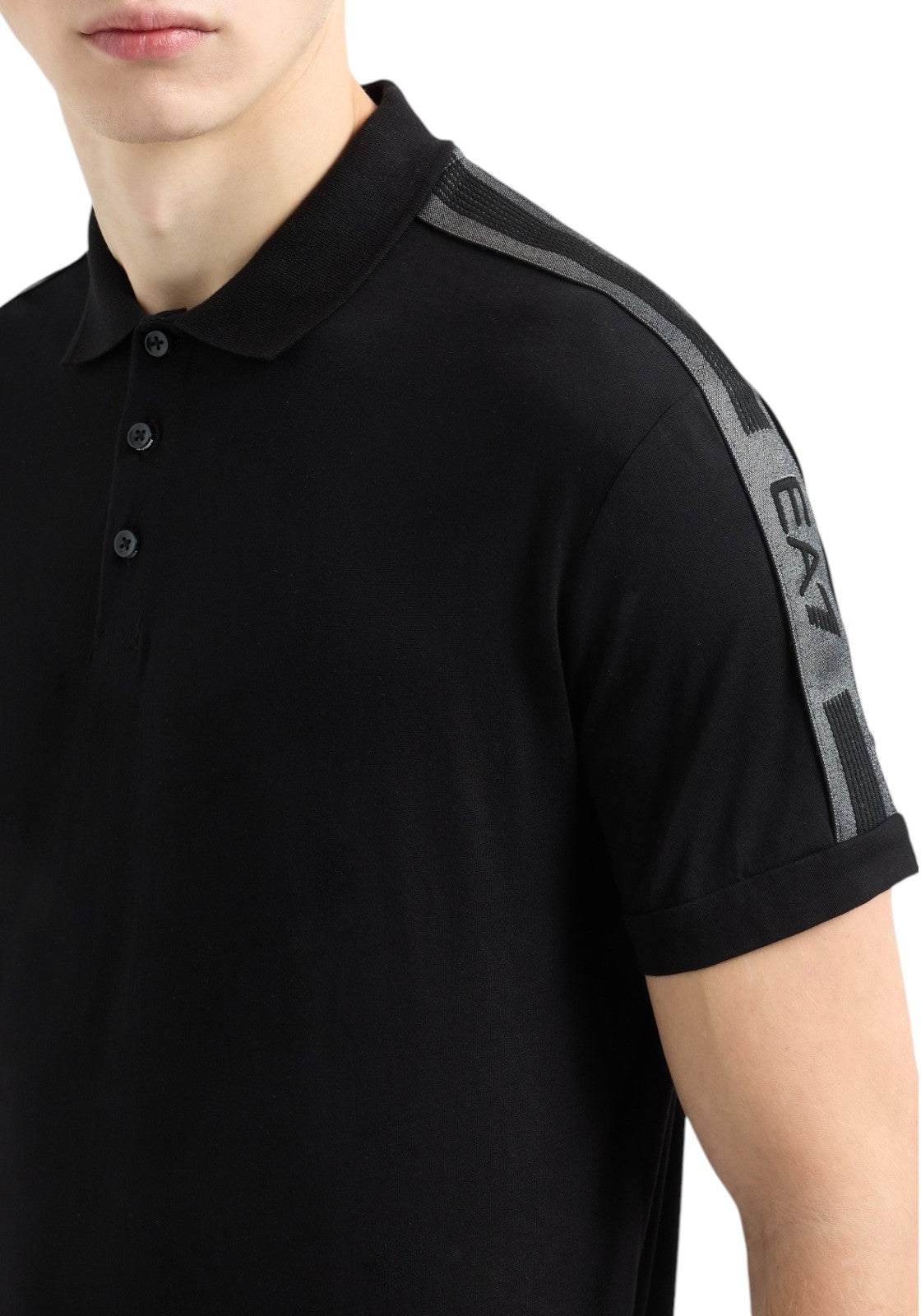 MAGLIONI E POLO Nero/grigio Ea7