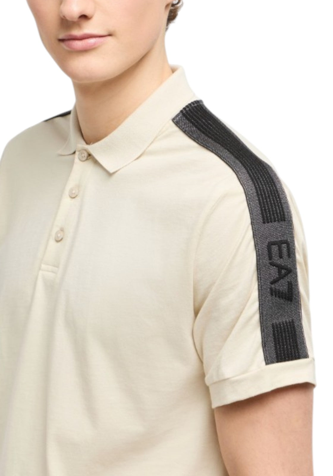 MAGLIONI E POLO Beige/nero Ea7